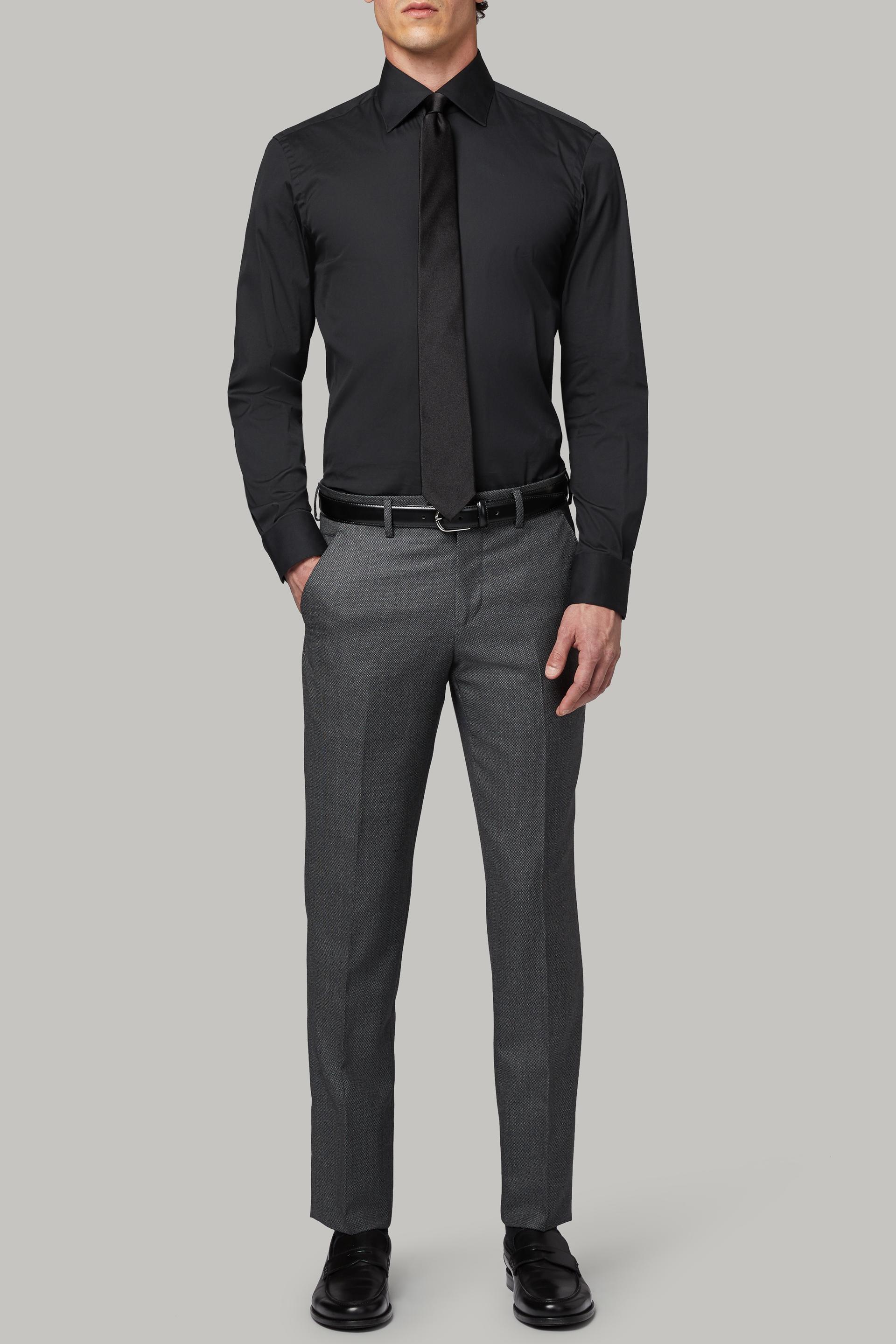 Grey Wool Suit Trousers, , large image number 0