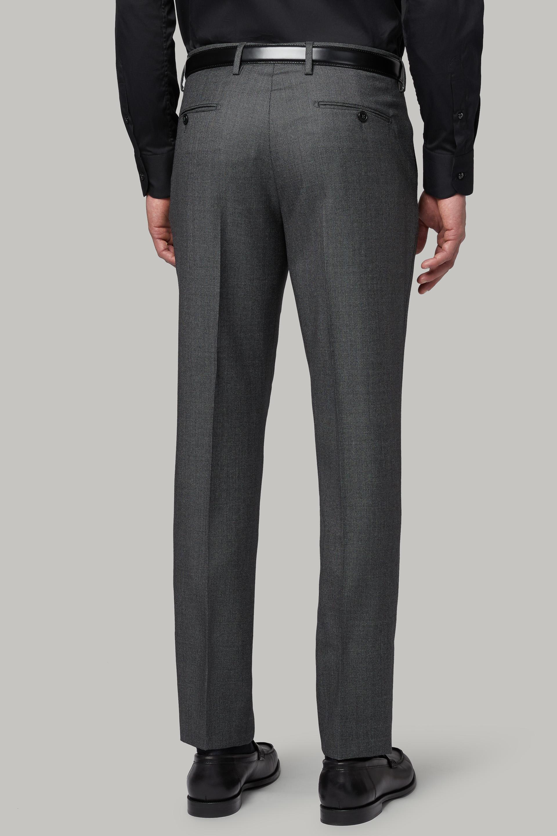 Grey Wool Suit Trousers, , large image number 3