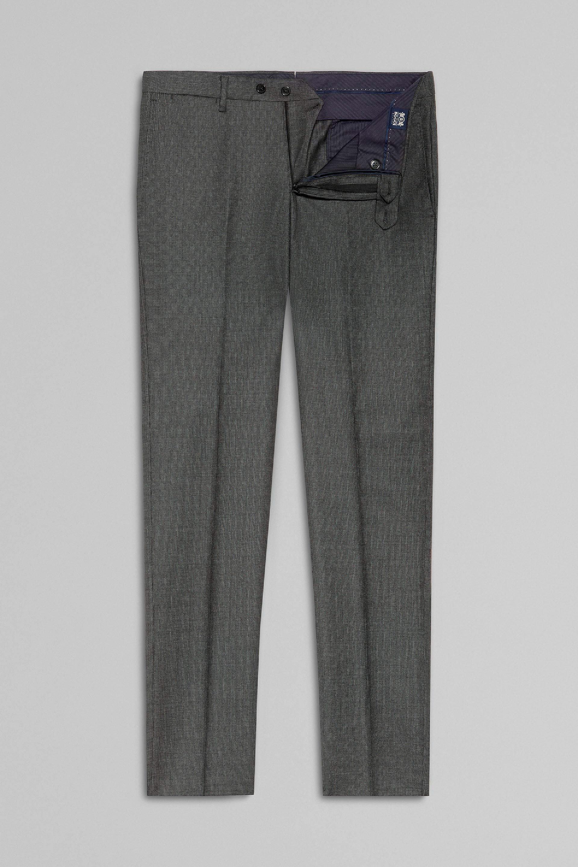 Grey Wool Suit Trousers, , large image number 5