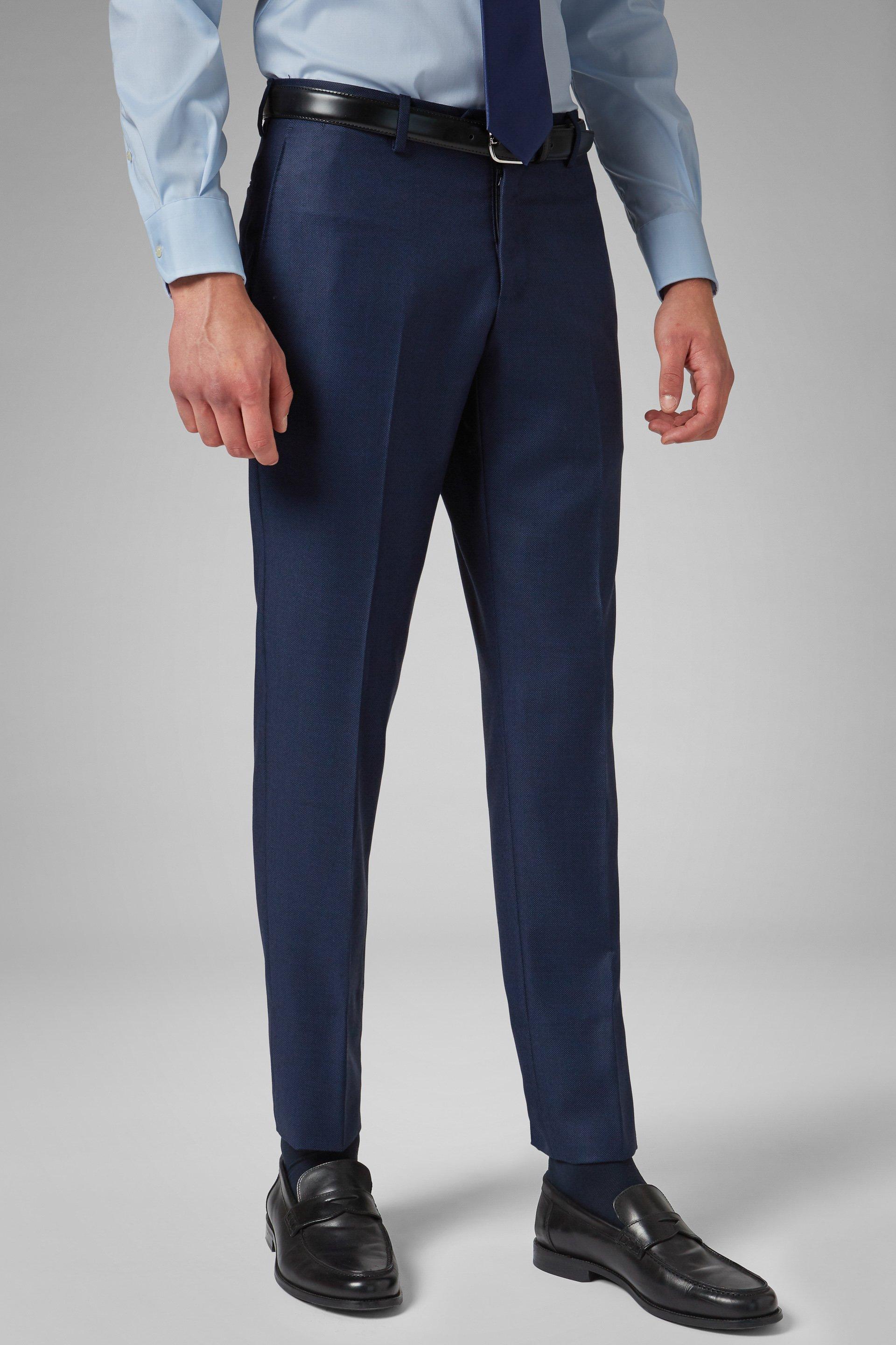 Blue Wool Suit Trousers, , large image number 0