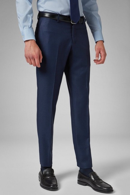 Boggi Milano - Blue Wool Suit Trousers - Regular