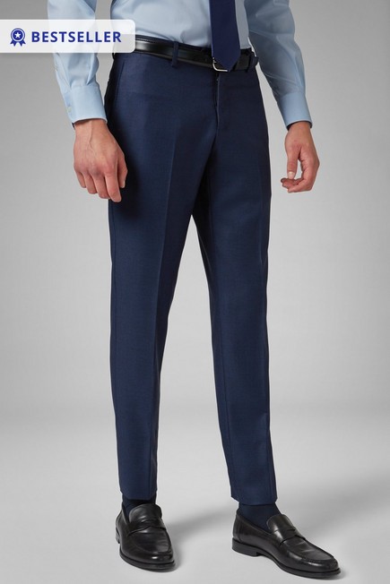 Boggi Milano - Blue Wool Suit Trousers