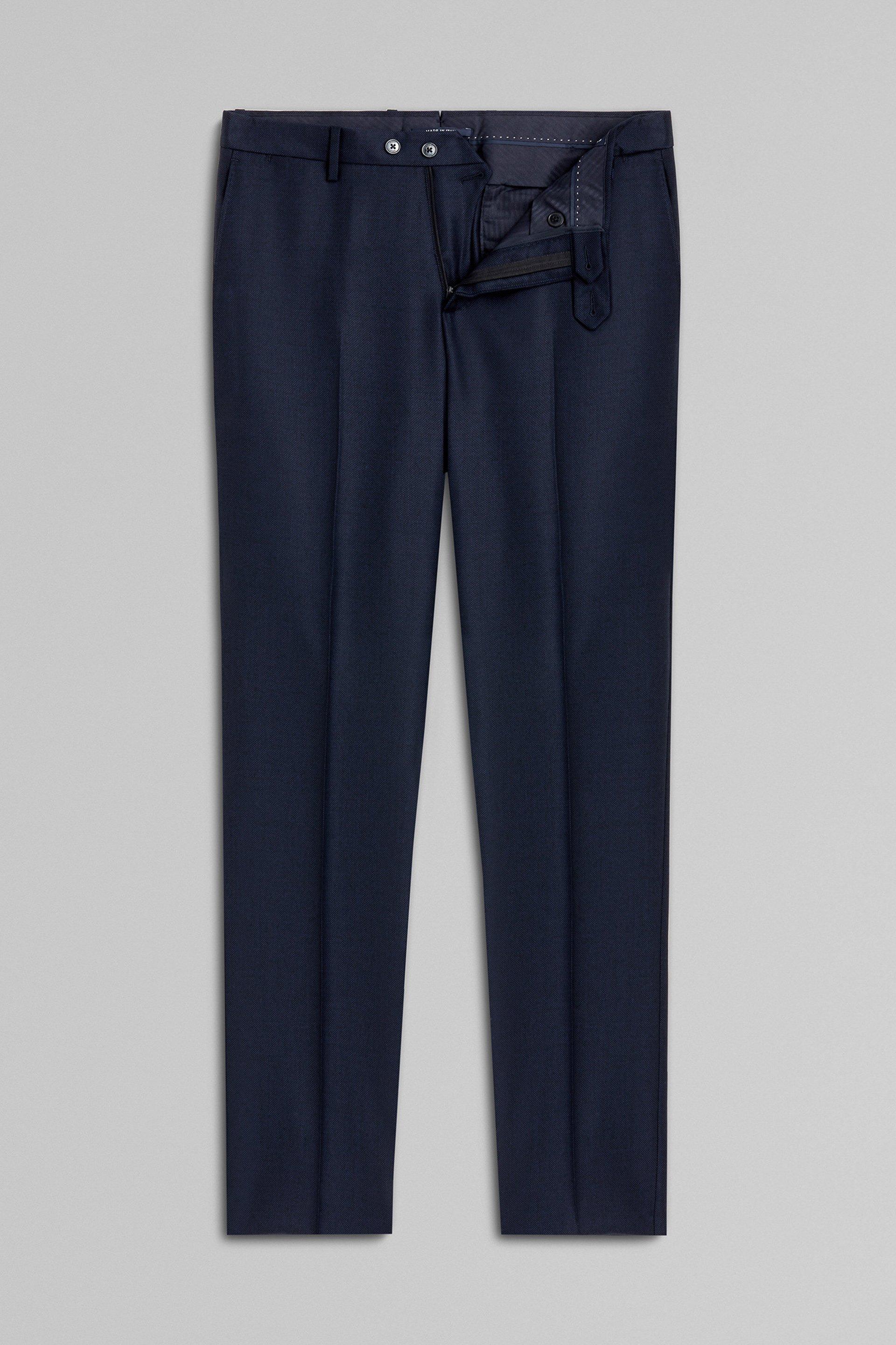 Blue Wool Suit Trousers, , large image number 2