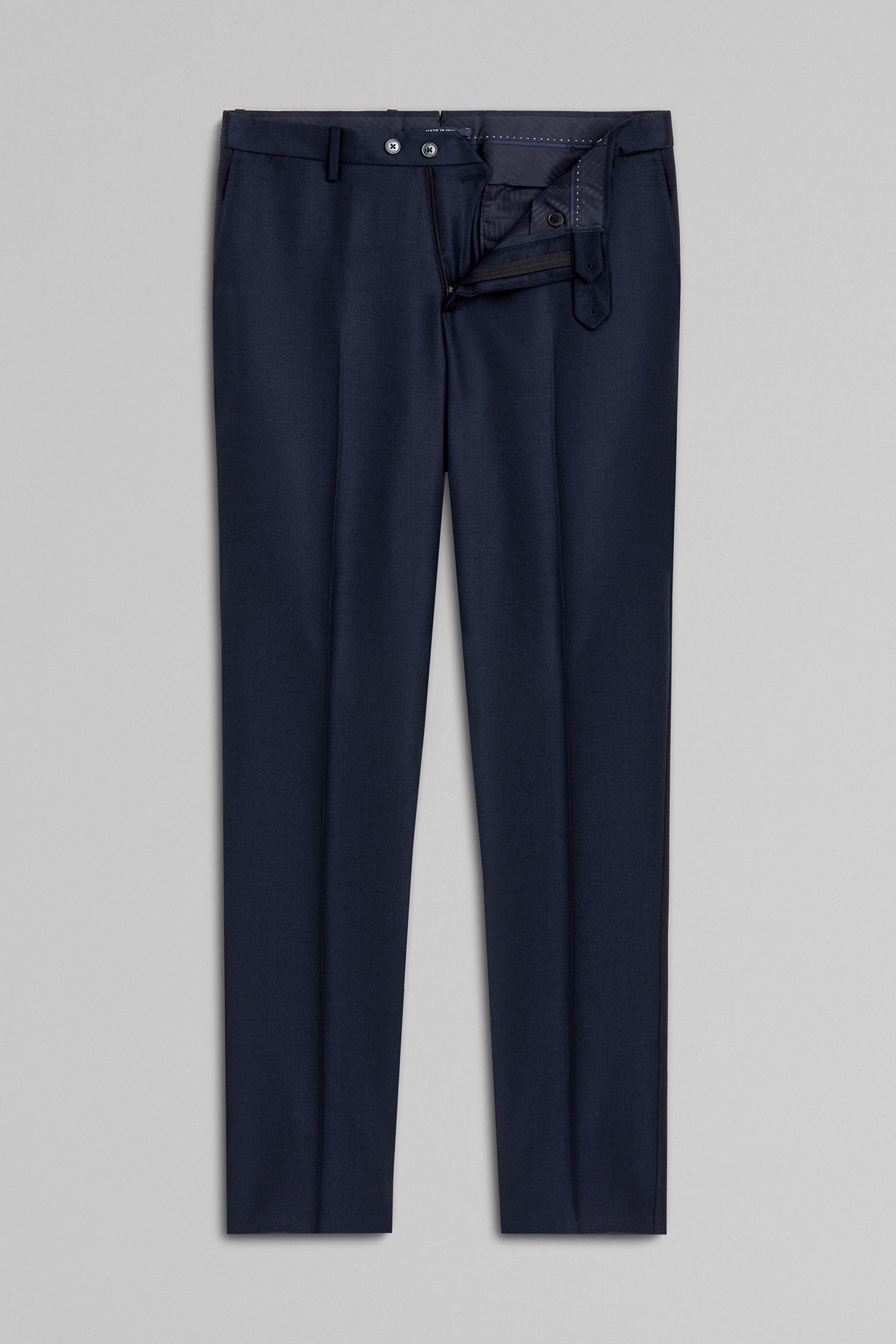 Blue Wool Suit Trousers, , large image number 5