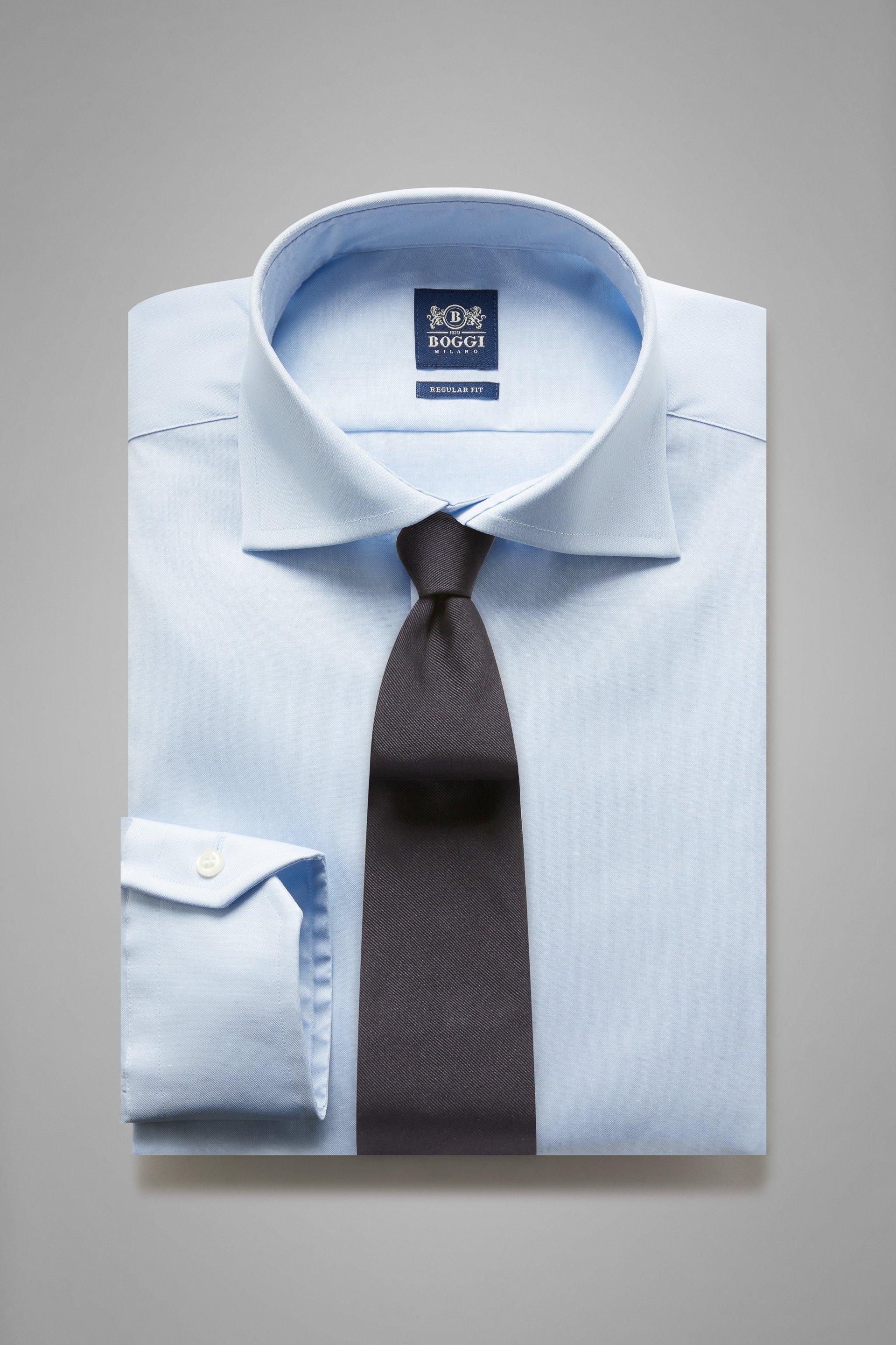 Blue Windsor Collar Shirt, Light blue, large image number 0