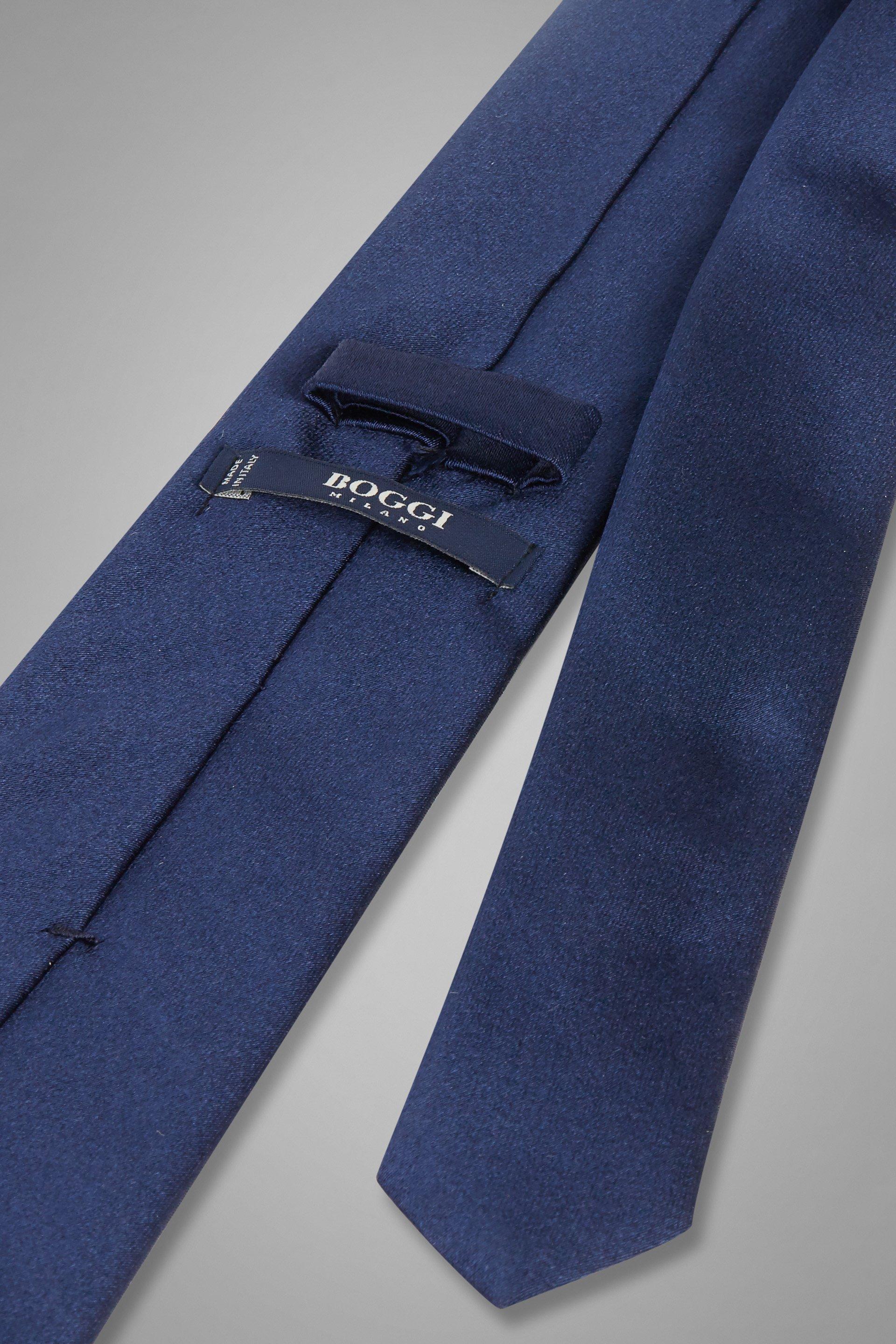 Silk Tie, Blue, Blue, large image number 3