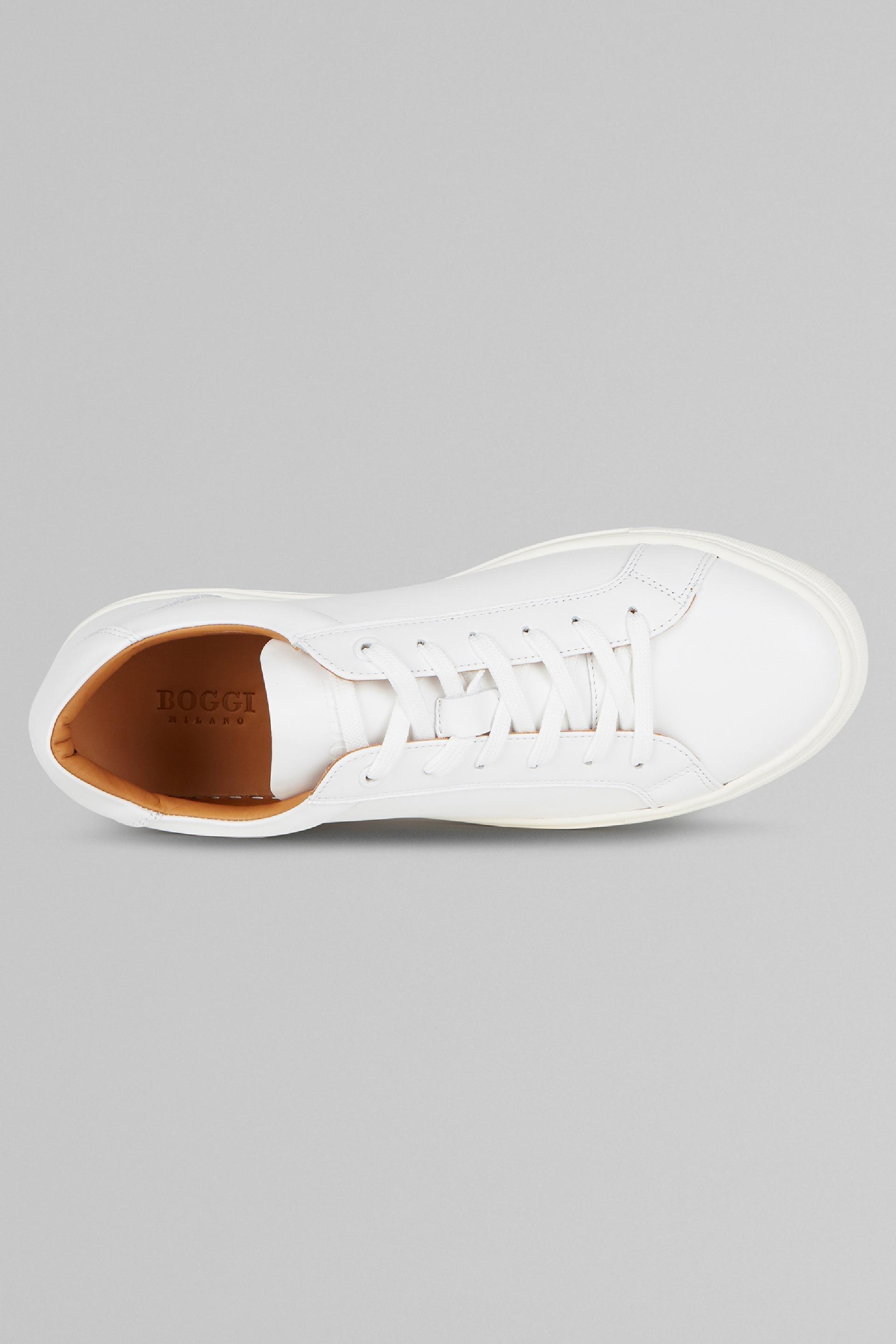 White Leather Trainers, , large image number 1