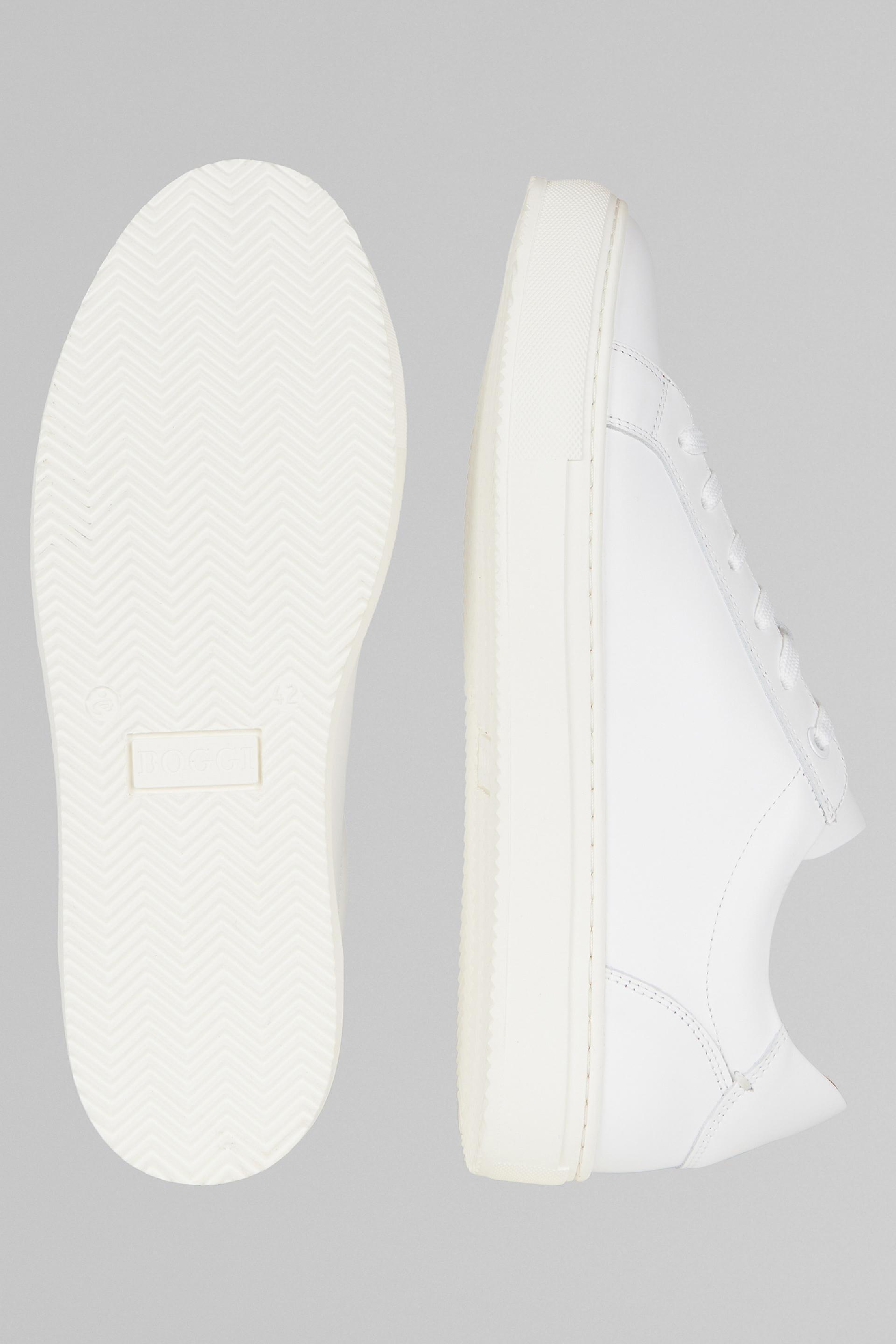 White Leather Trainers, , large image number 8