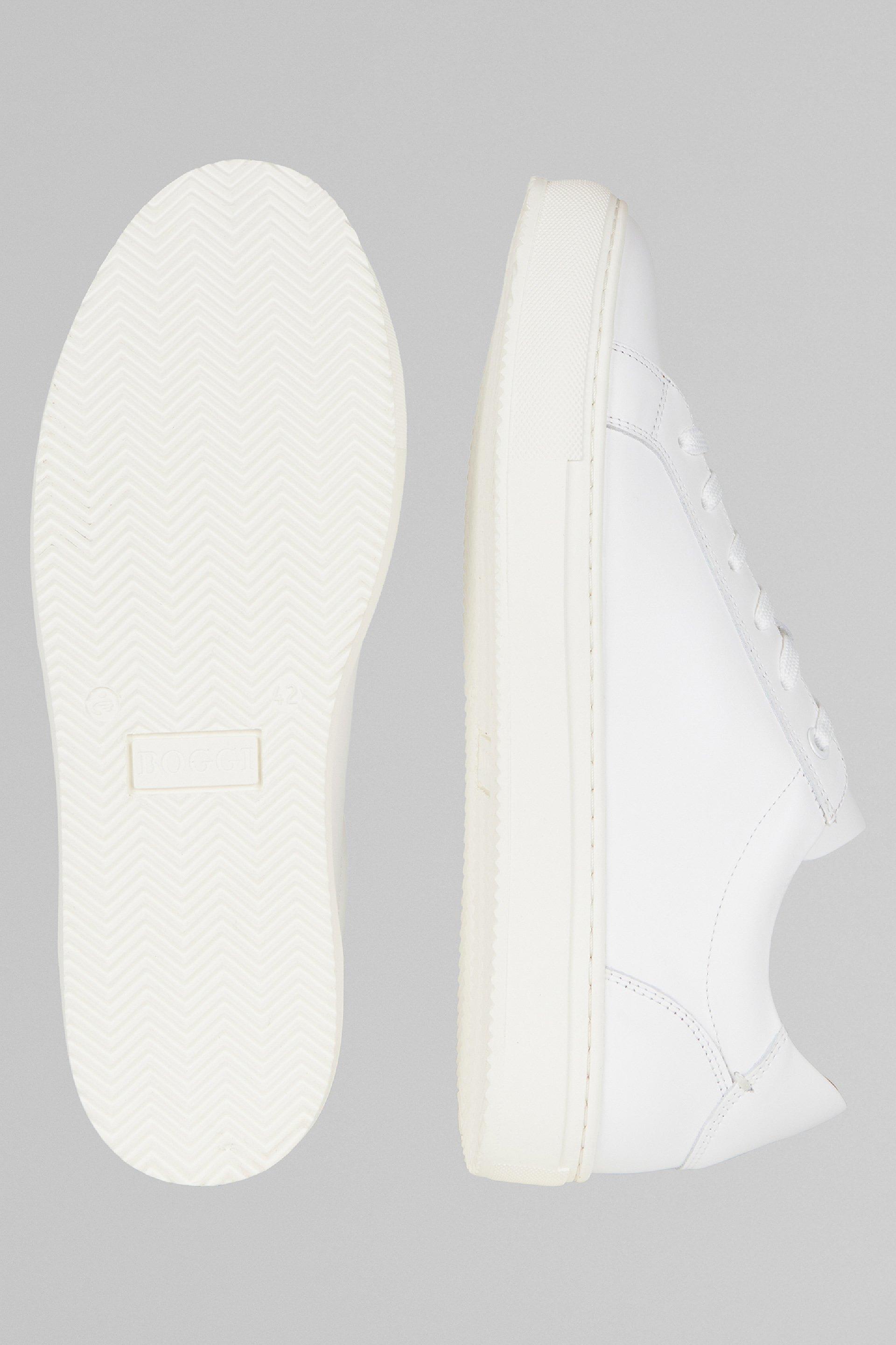 White Leather Trainers, , large image number 9