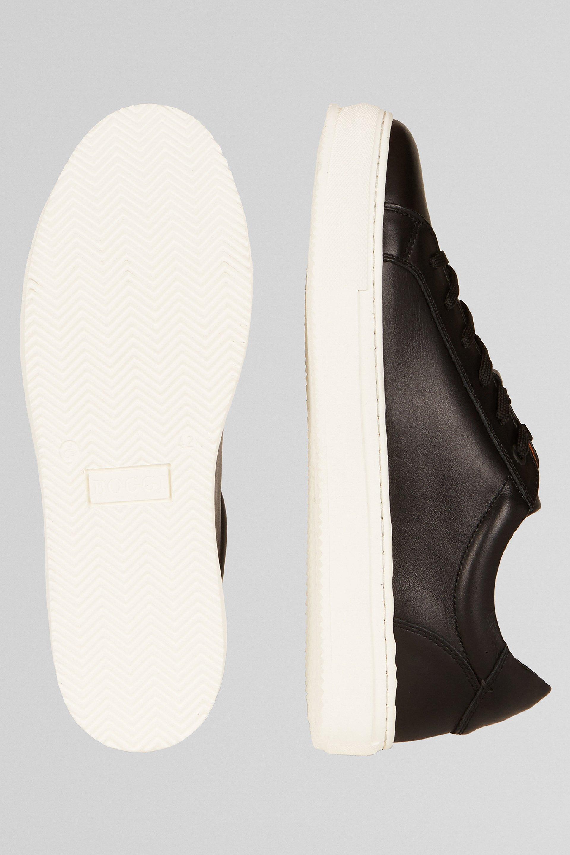 Black Leather Trainers, 3901_NERO, large image number 6
