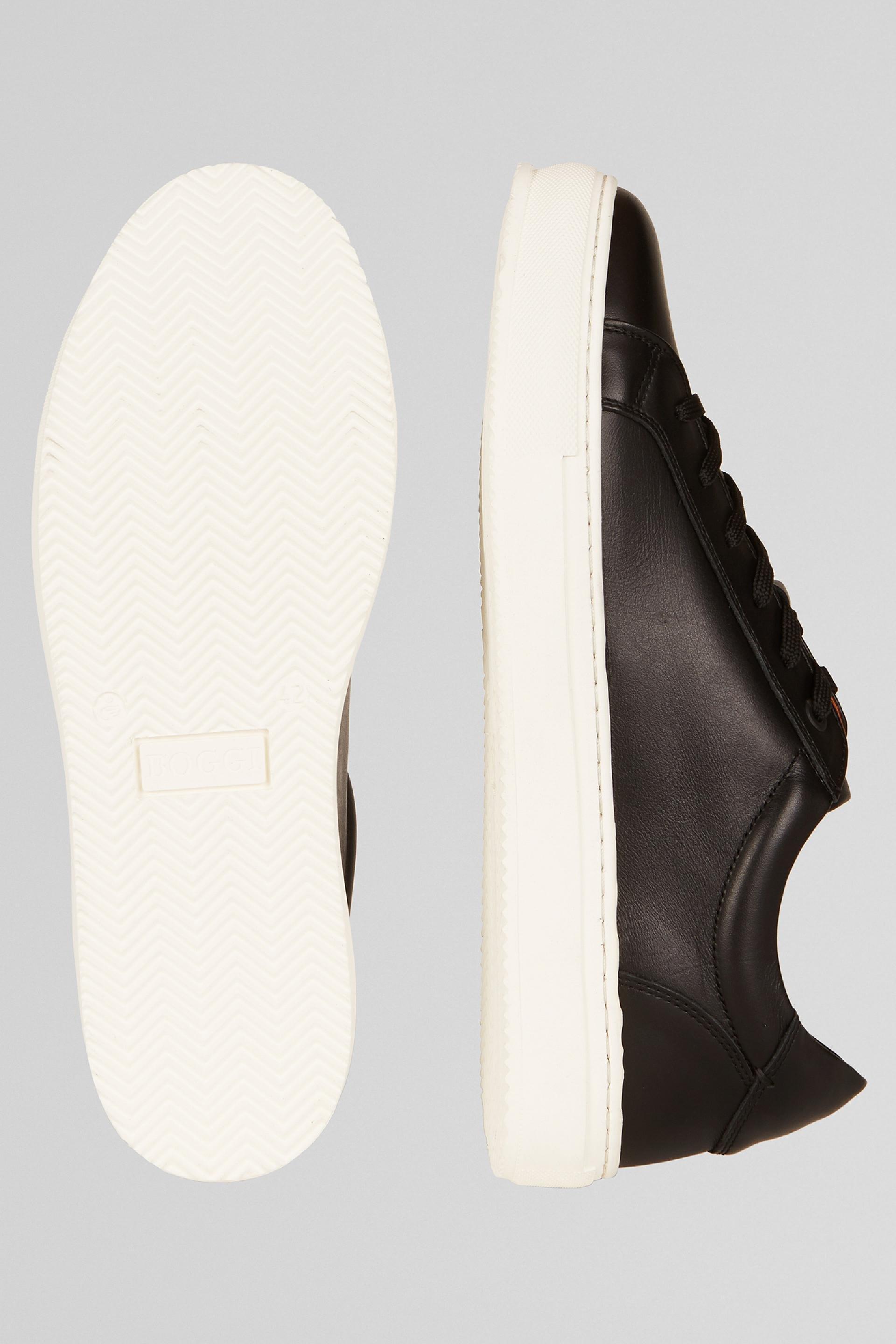 Black Leather Trainers, 3901_NERO, large image number 9