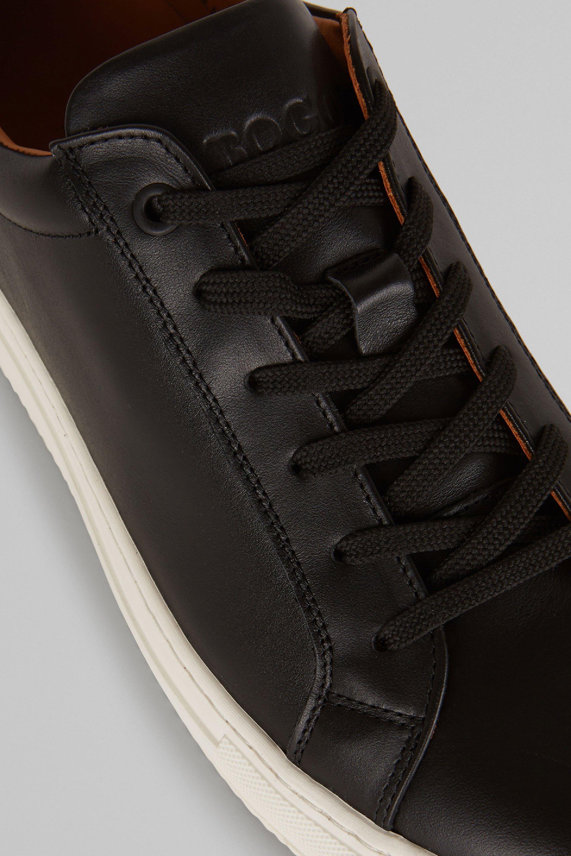 Boggi Milano - Black Leather Trainers