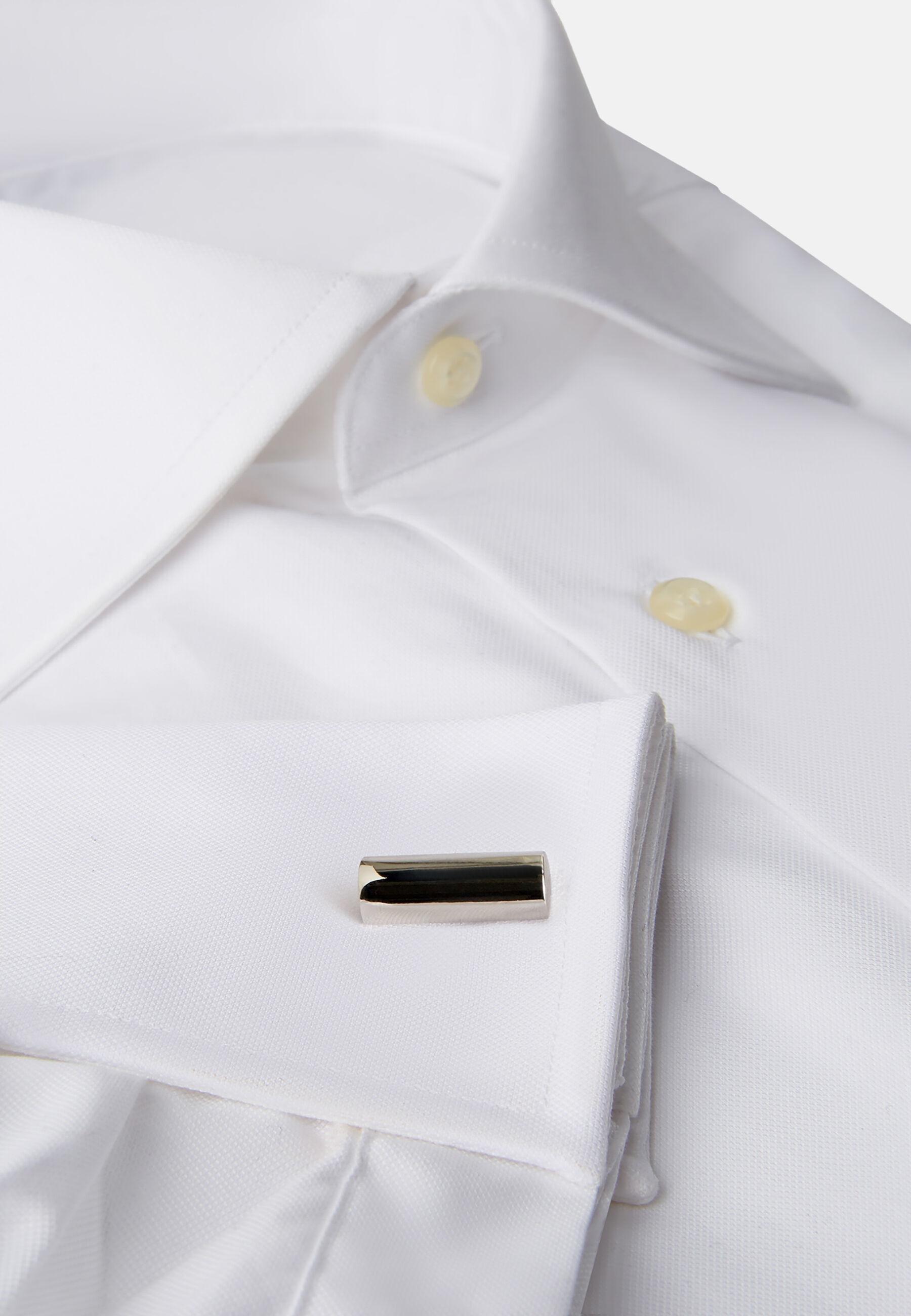Bar Logo Cufflinks, Silver, Silver, large image number 3
