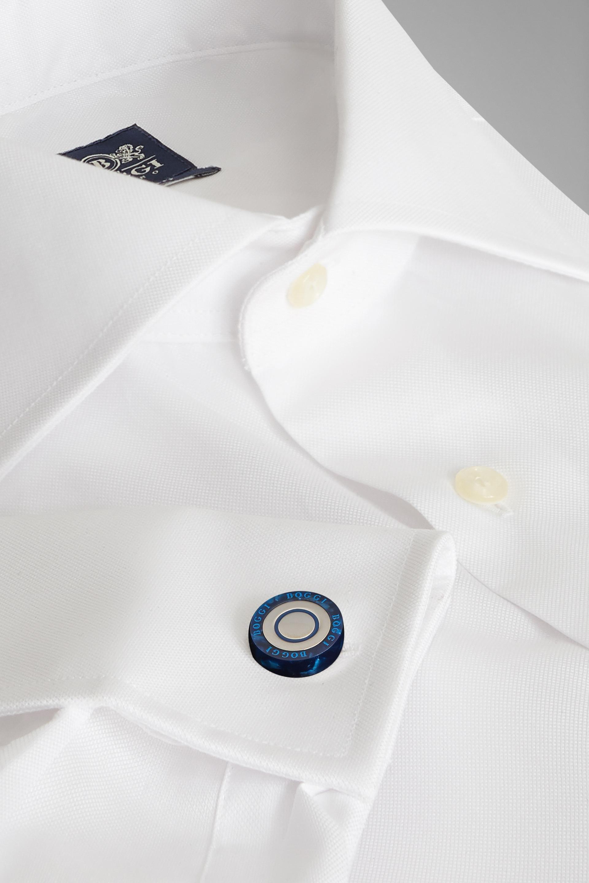 Boggi Milano - Blue Contrast Circular Cufflinks