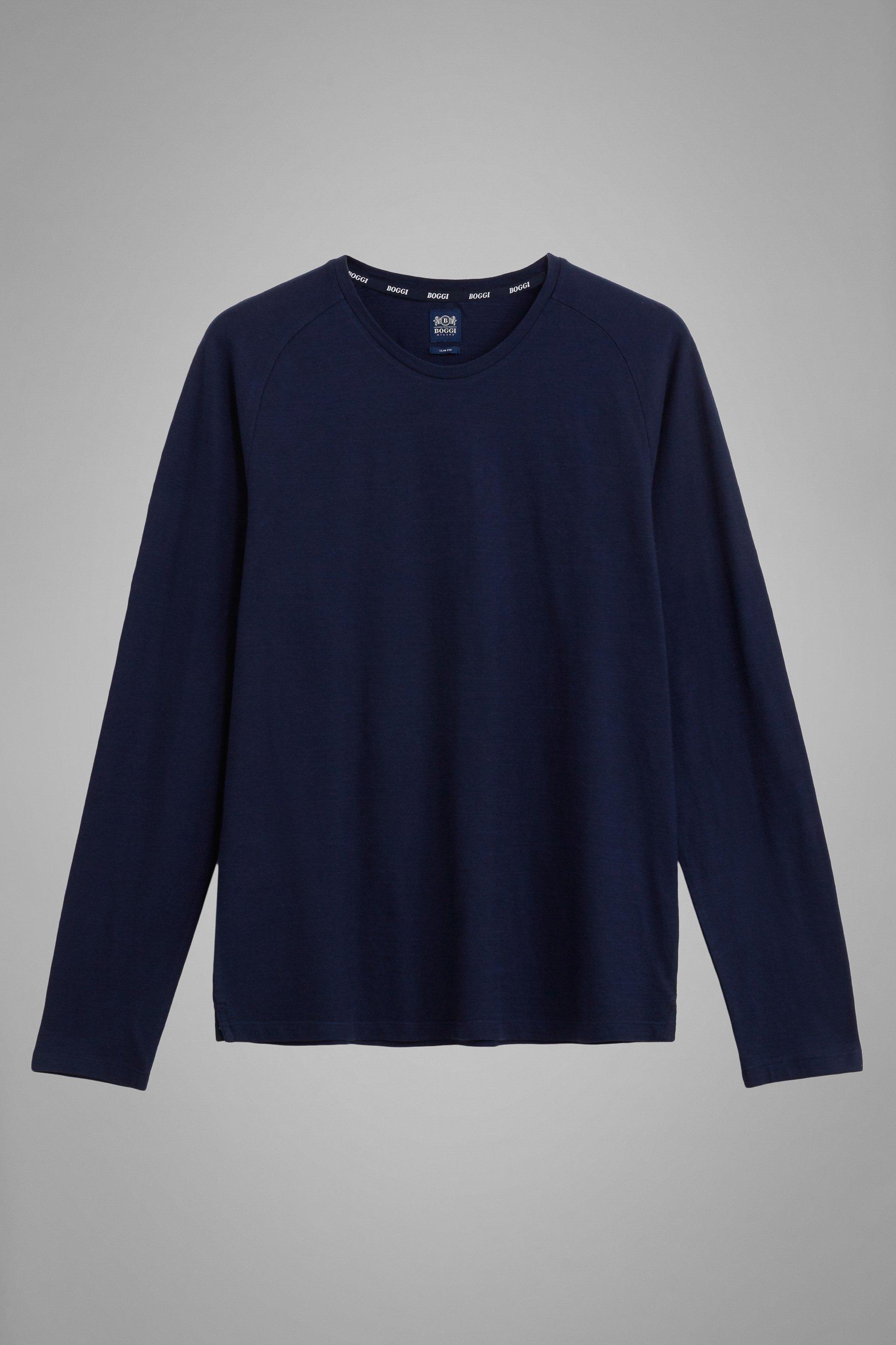 Boggi Milano - Navy Cotton Jersey T-Shirt 