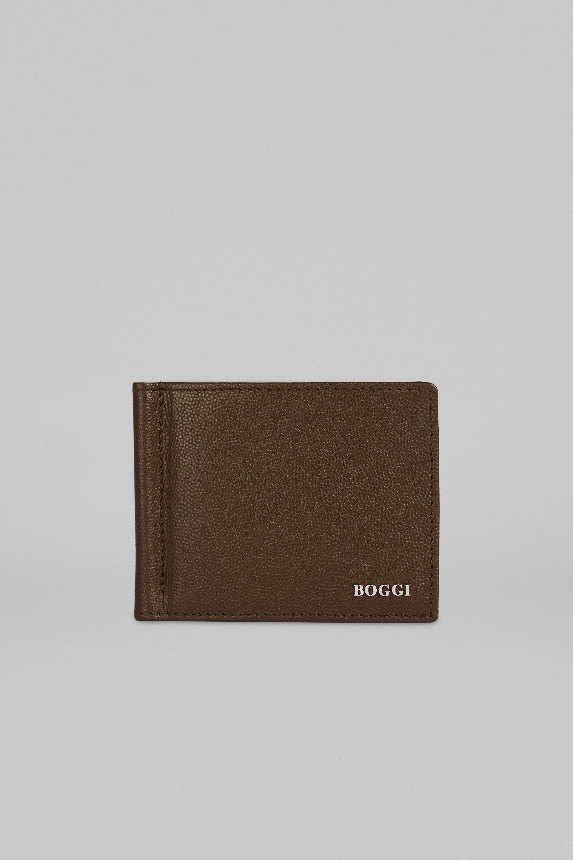 Brown Caviar Leather Wallet With Clip For Men, , large image number 0