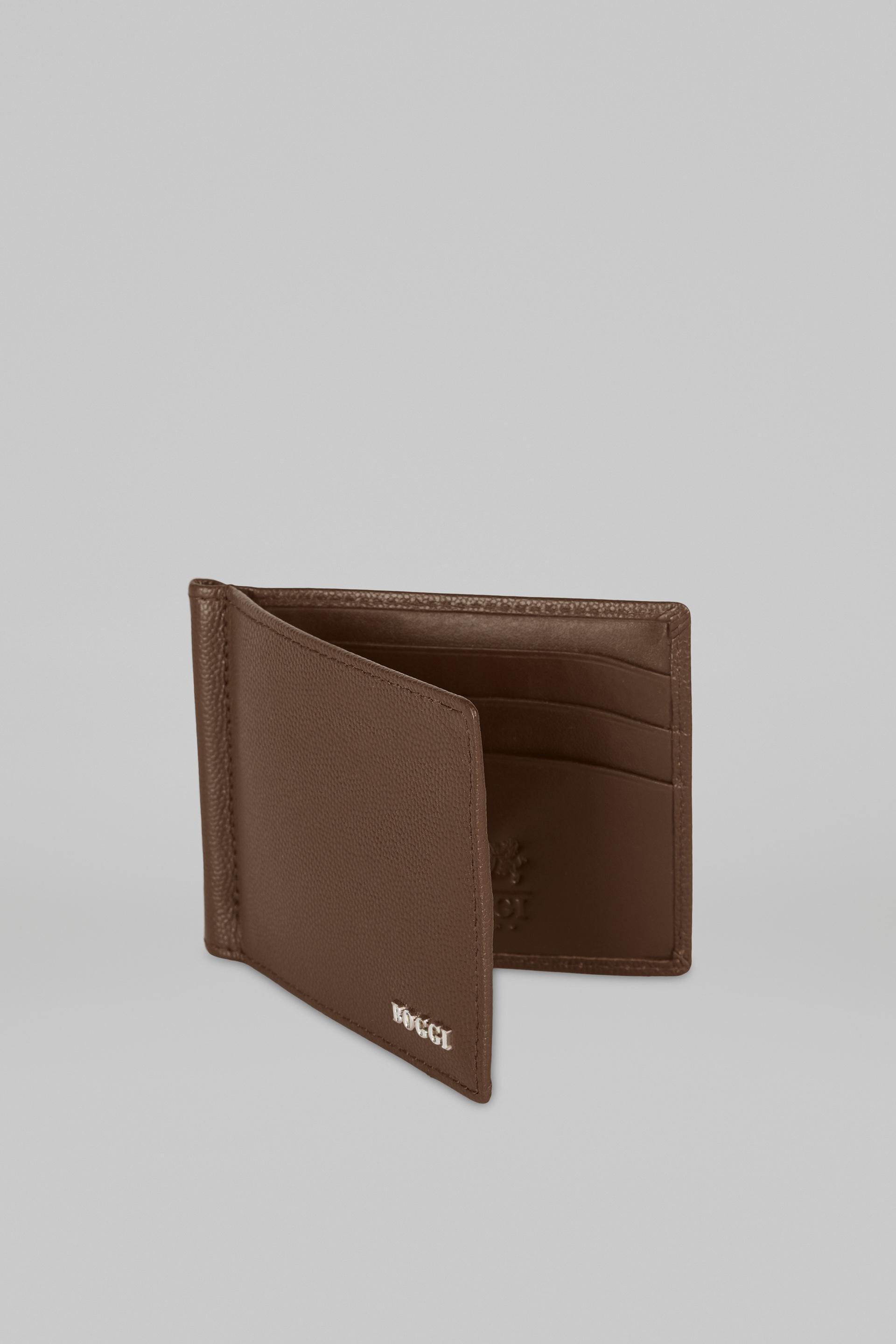 Brown Caviar Leather Wallet With Clip For Men, , large image number 1