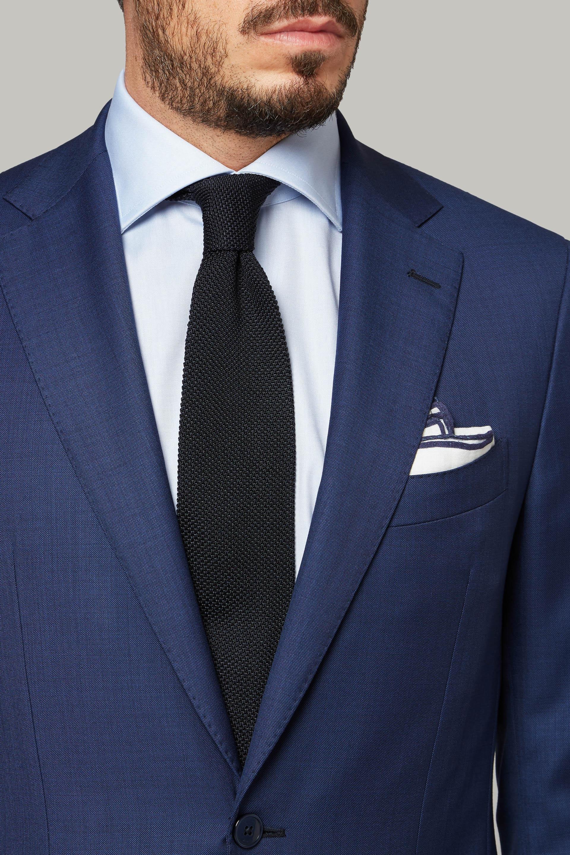 Blue Super 110 Wool Jacket, , large image number 1
