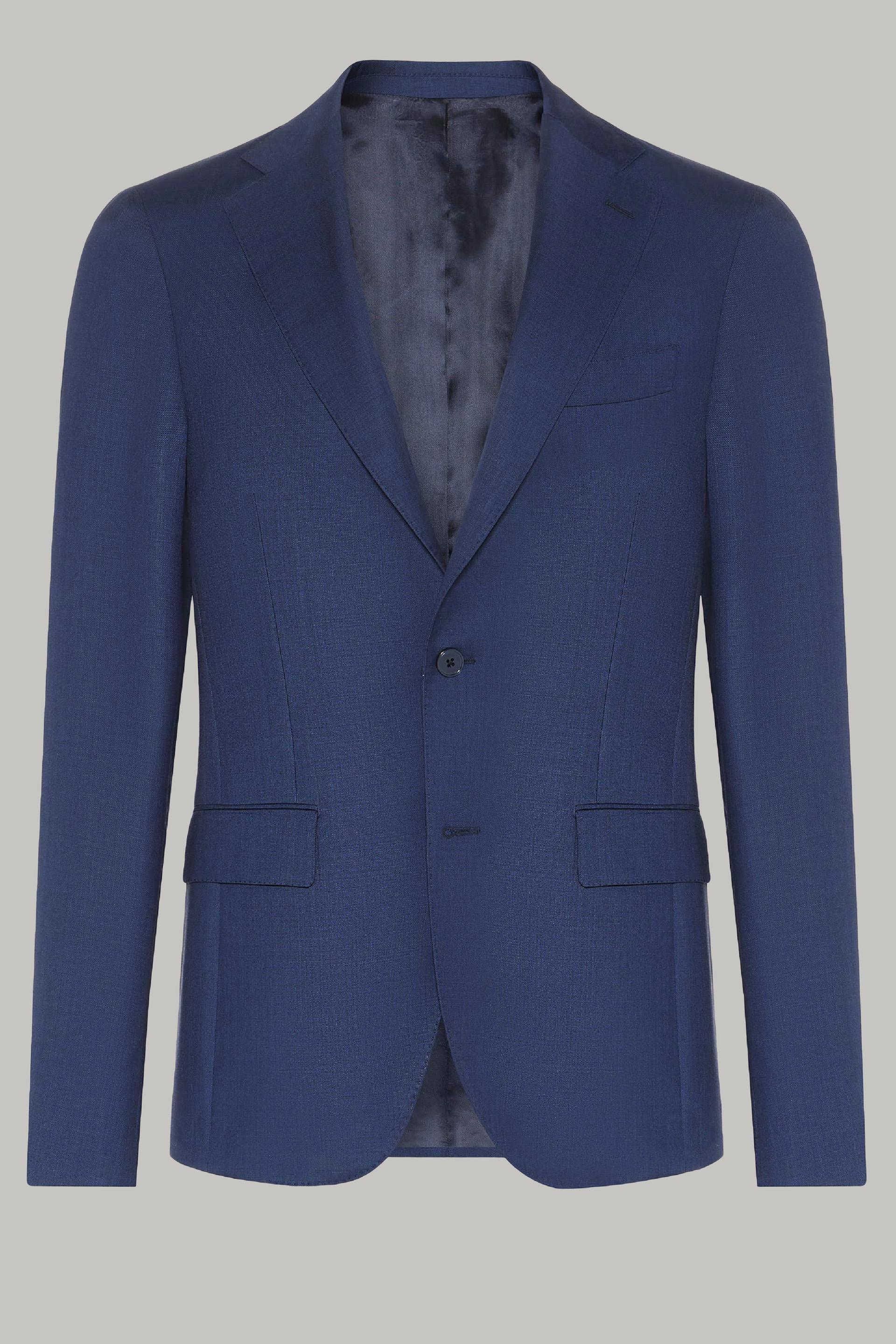 Blue Super 110 Wool Jacket, , large image number 3