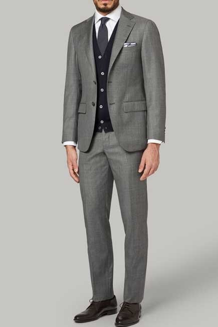 Boggi Milano - Grey Super 110 Wool Jacket