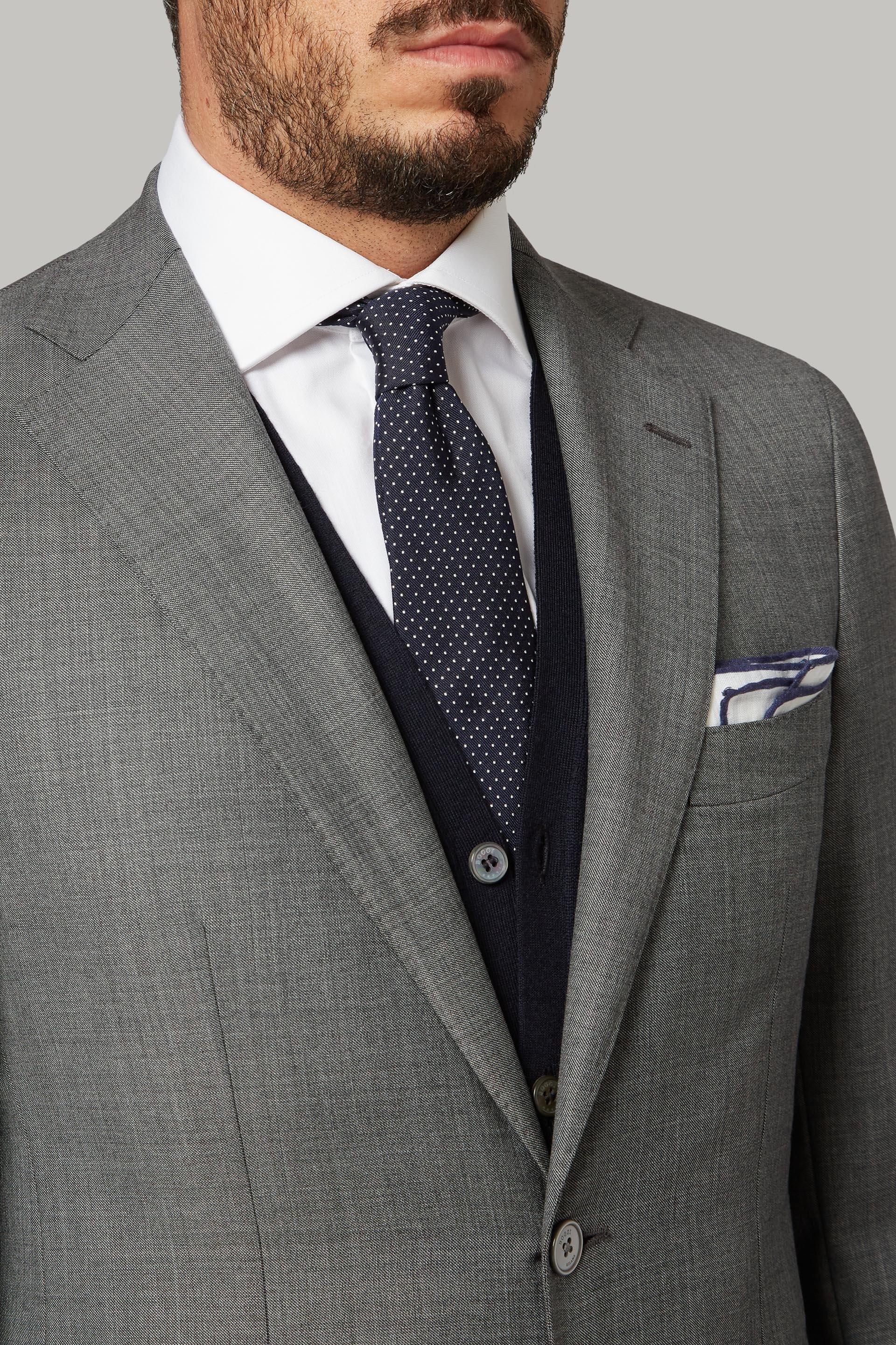 Grey Super 110 Wool Jacket, , large image number 2