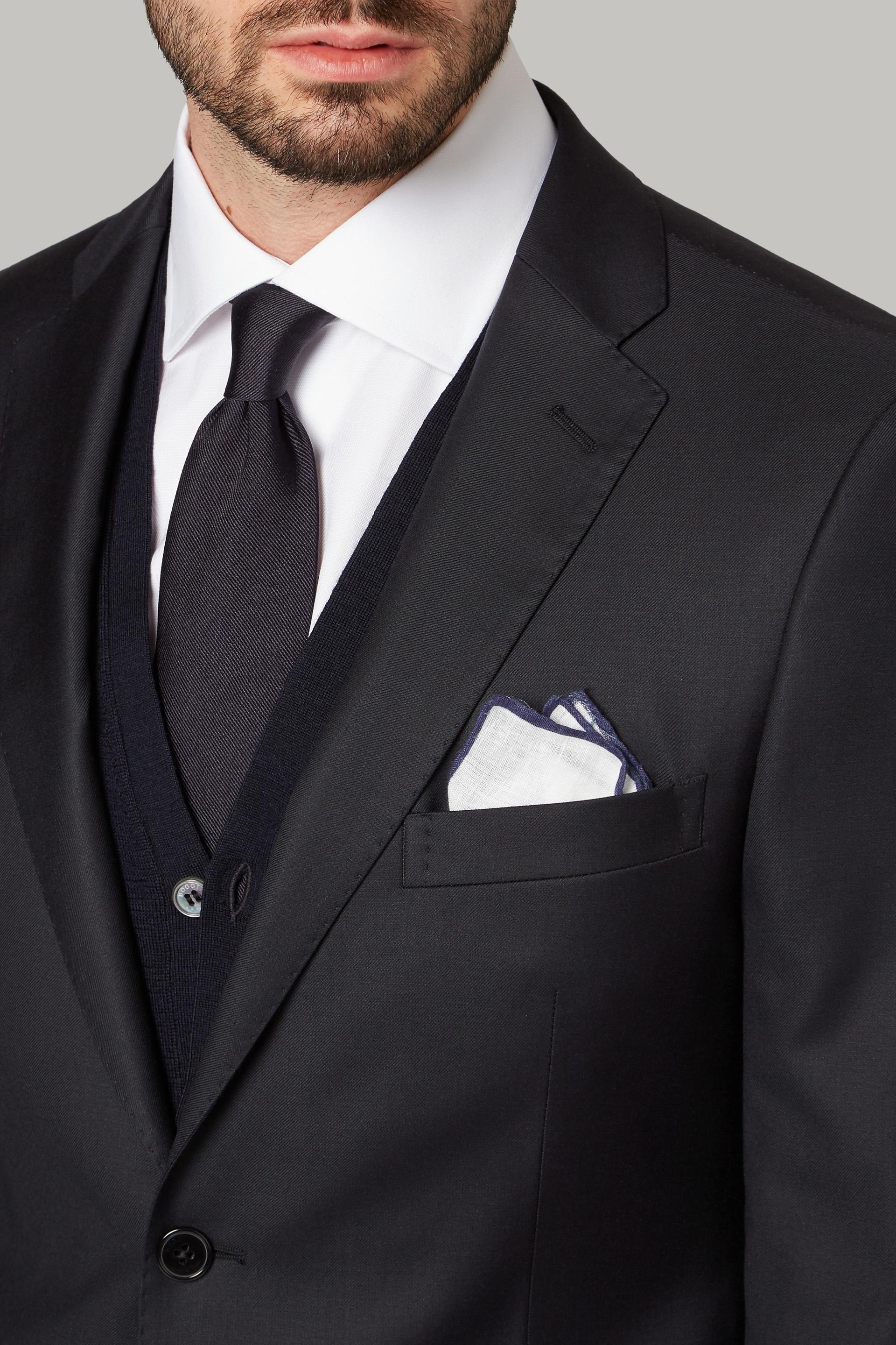 Navy Stretch Extra Slim Suit Jacket, , large image number 4