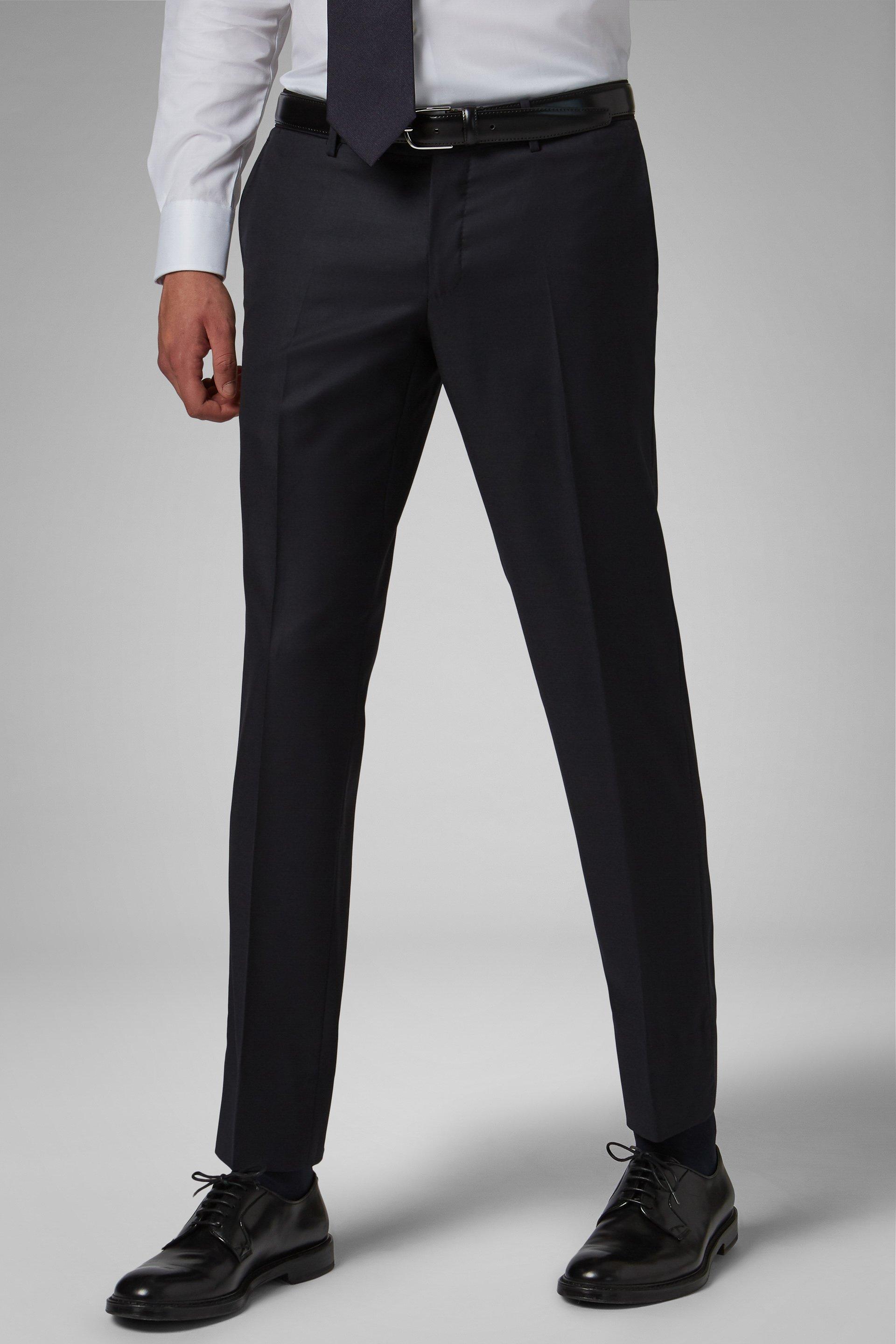 Navy Stretch Extra Slim Suit Trousers, , large image number 0