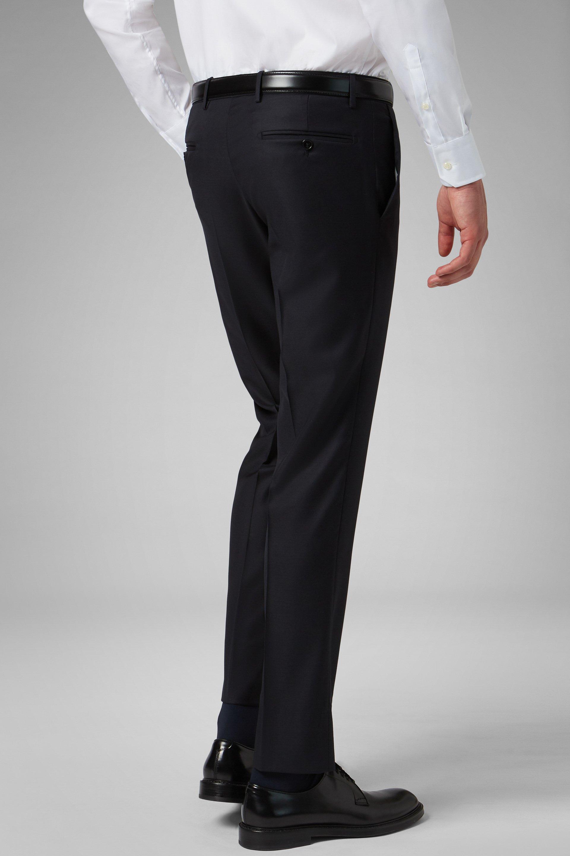 Navy Stretch Extra Slim Suit Trousers, , large image number 2