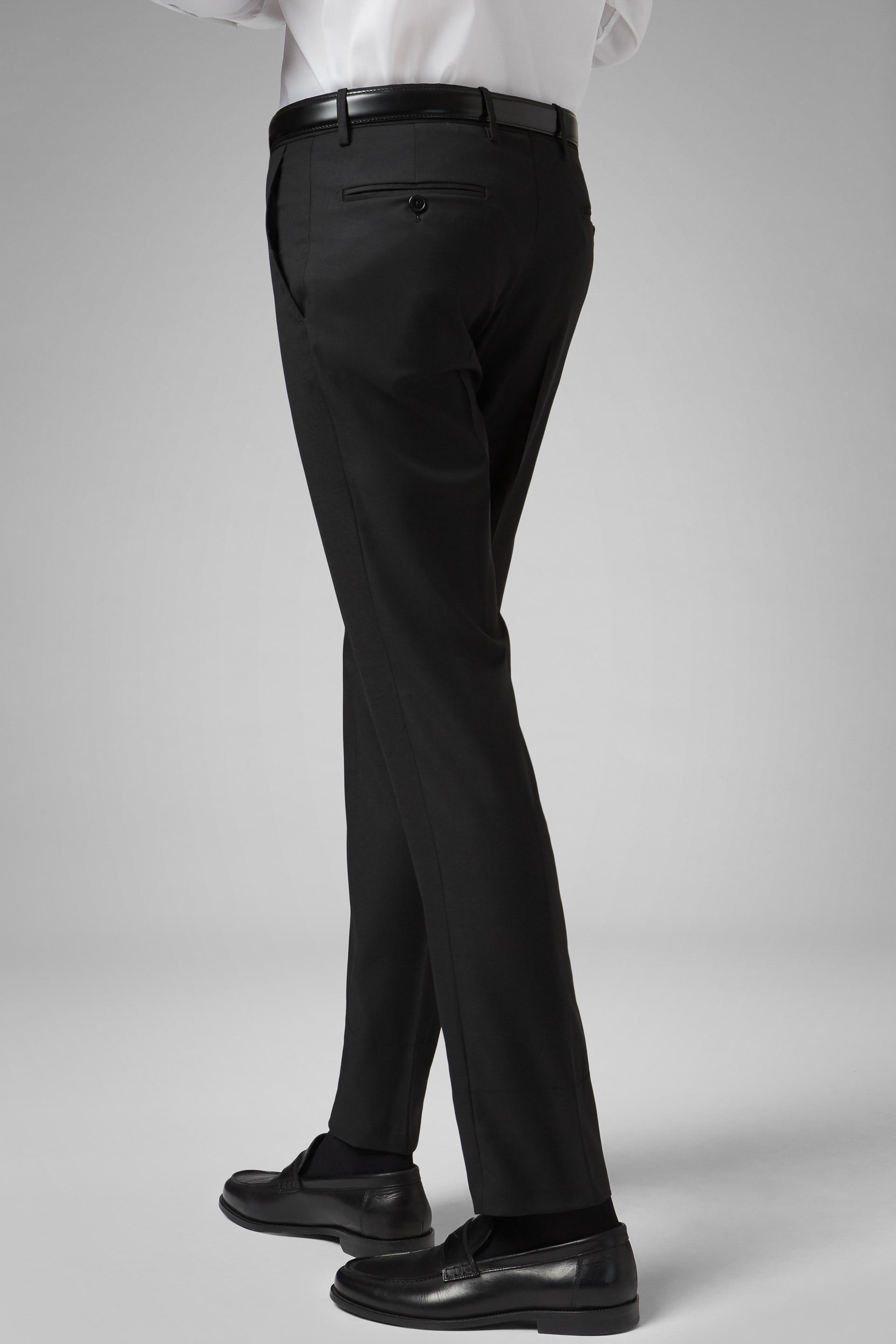 Black Stretch Extra Slim Suit Trousers, , large image number 0