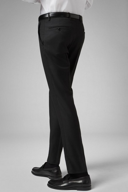 Boggi Milano - Black Stretch Wool Nizza Suit Trousers - Extra Slim