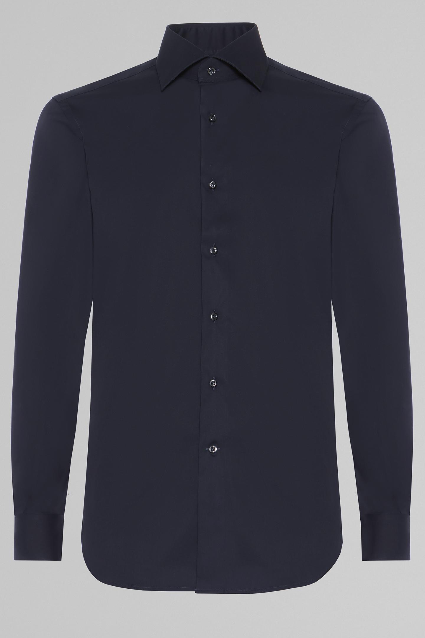 Navy New York Collar Shirt For Men - Slim, 3901_NAVY, large image number 1