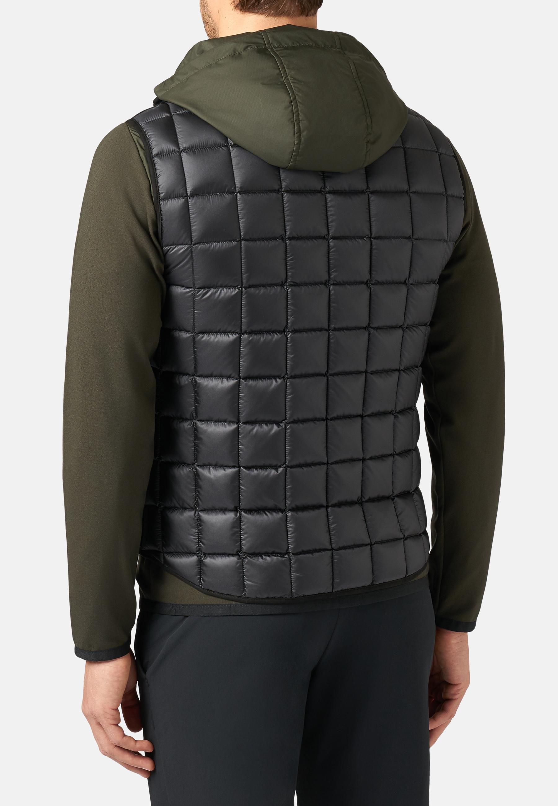 Black Down-Filled Quilted Nylon Gilet , , large image number 2