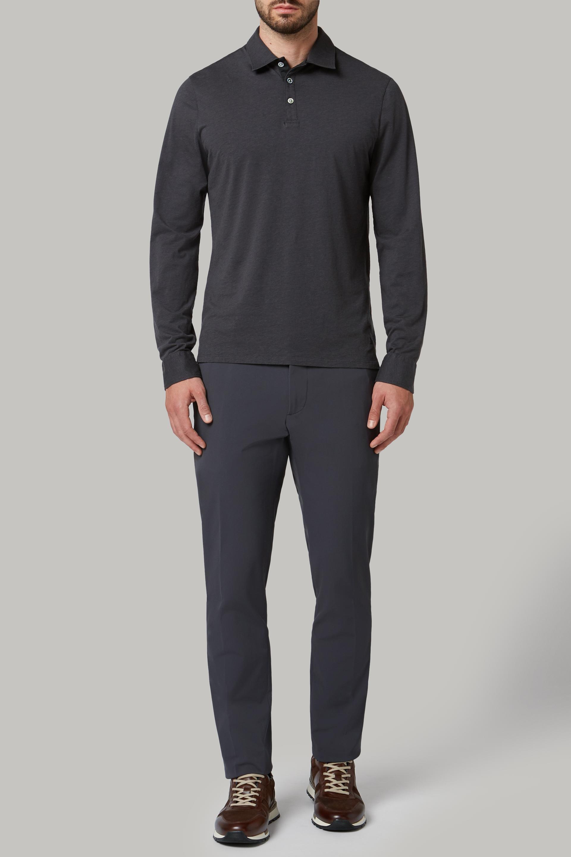 قميص بولو "حمي بأكمام طويلة للرجال - عادي, 3901_ANTR, large image number 1