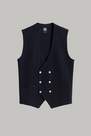 Boggi Milano - Navy Double-Breasted Merino Wool Knitted Waistcoat For Men - Regular