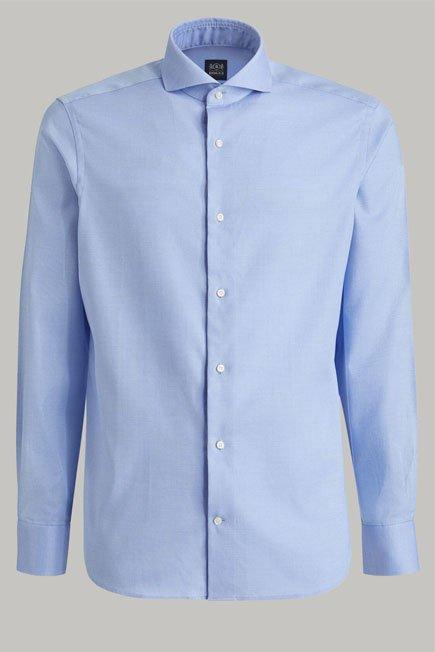 Blue Light Micro-Pattern Dobby Shirt, 3901_BTTE, large image number 2