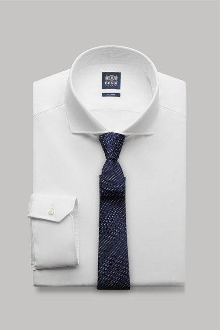 White Cotton Dobby Shirt For Men - Slim, , large image number 4