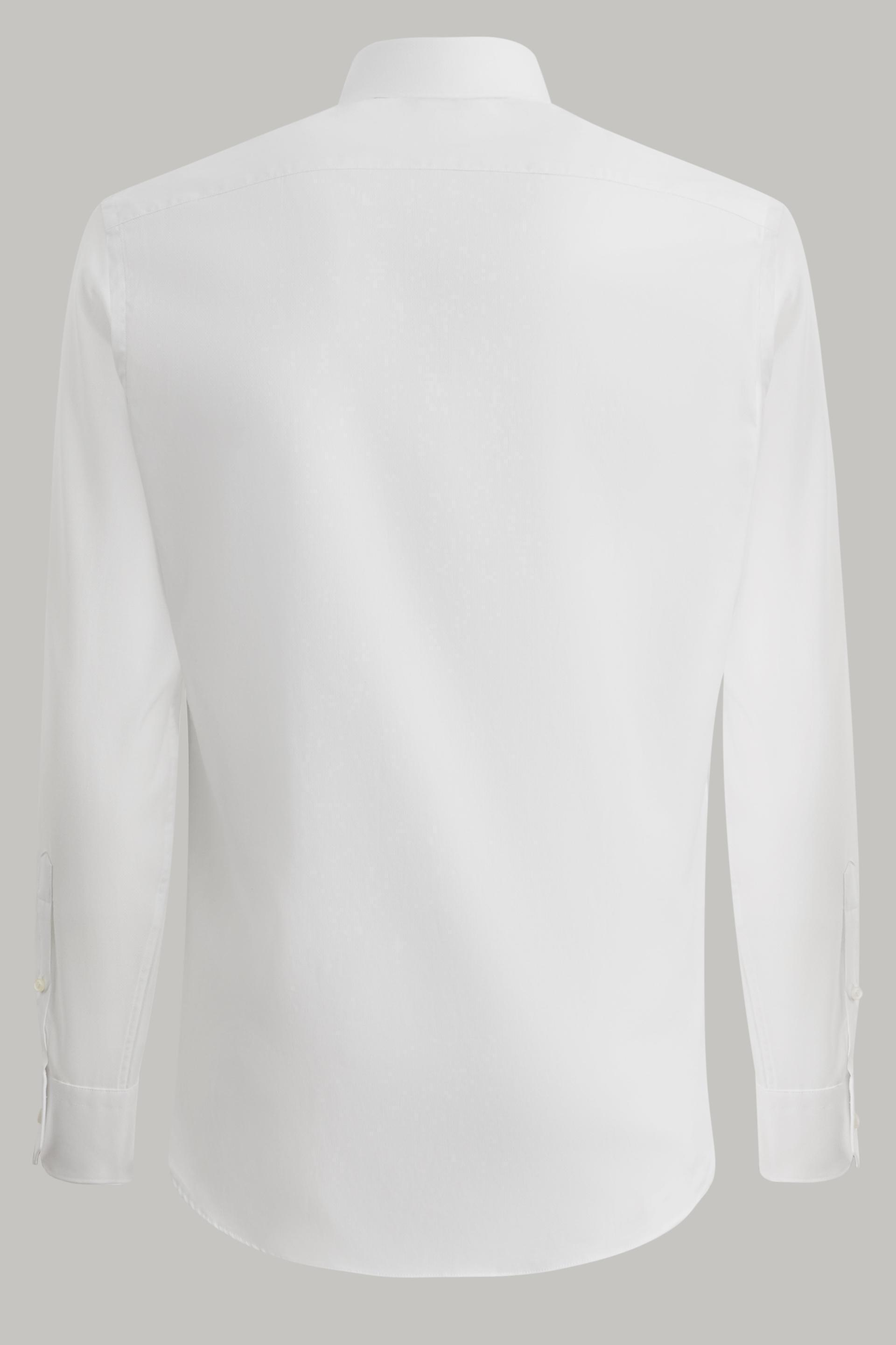 White Cotton Dobby Shirt For Men - Slim, , large image number 6