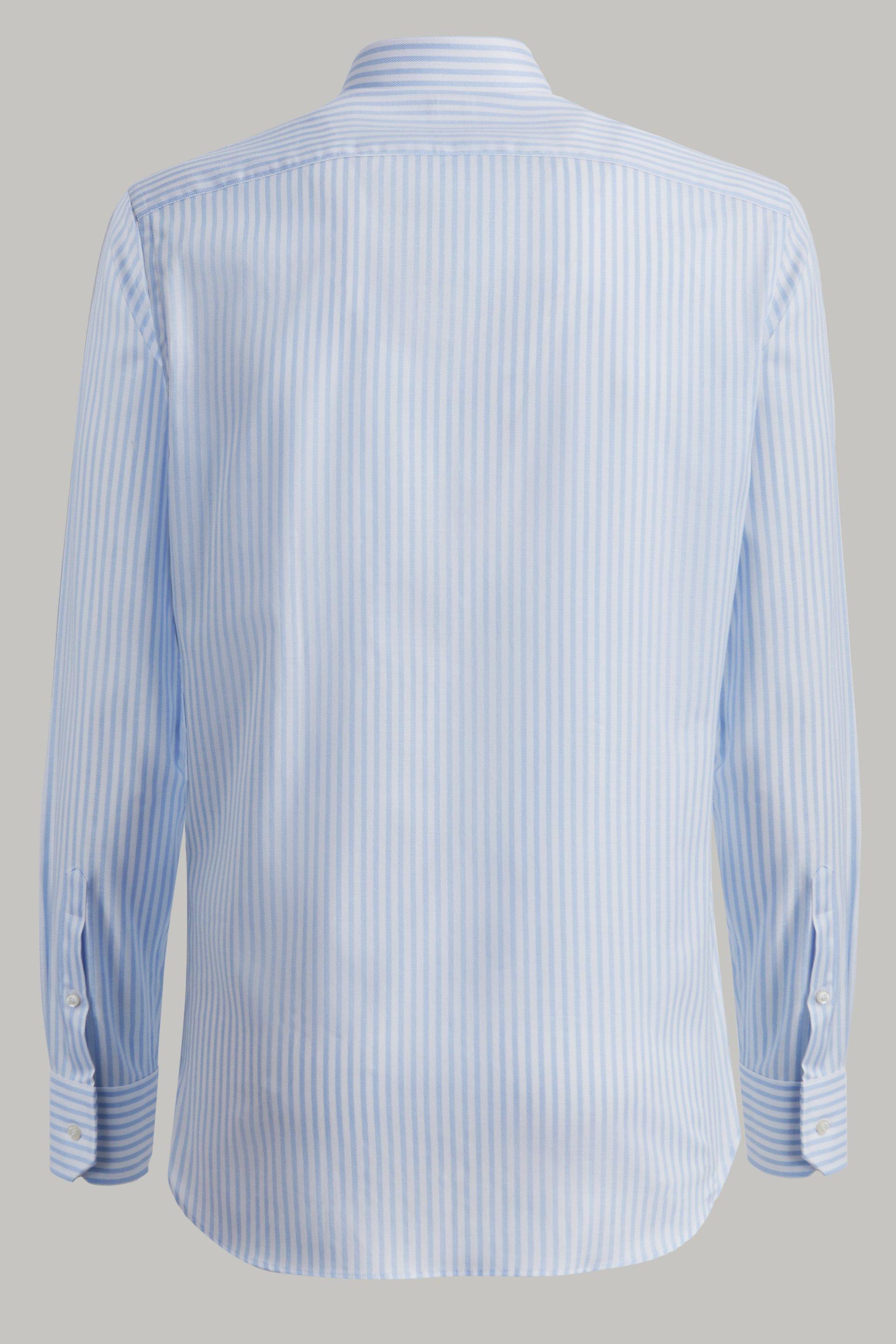 Blue Striped Dobby Shirt, 3901_AZZ, large image number 4