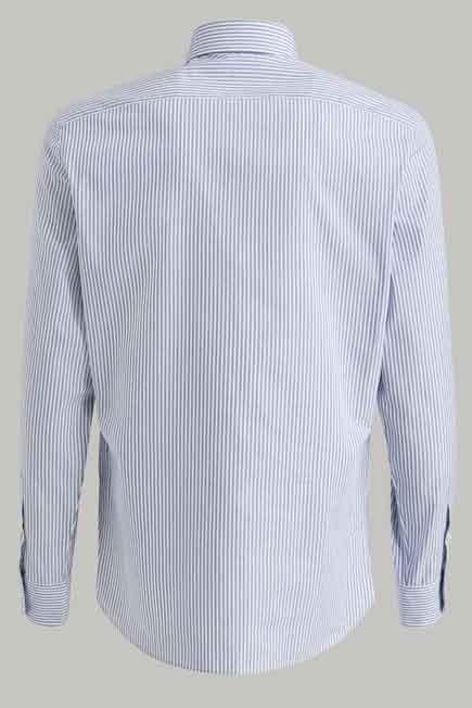 Blue Striped Pique Shirt, , large image number 3