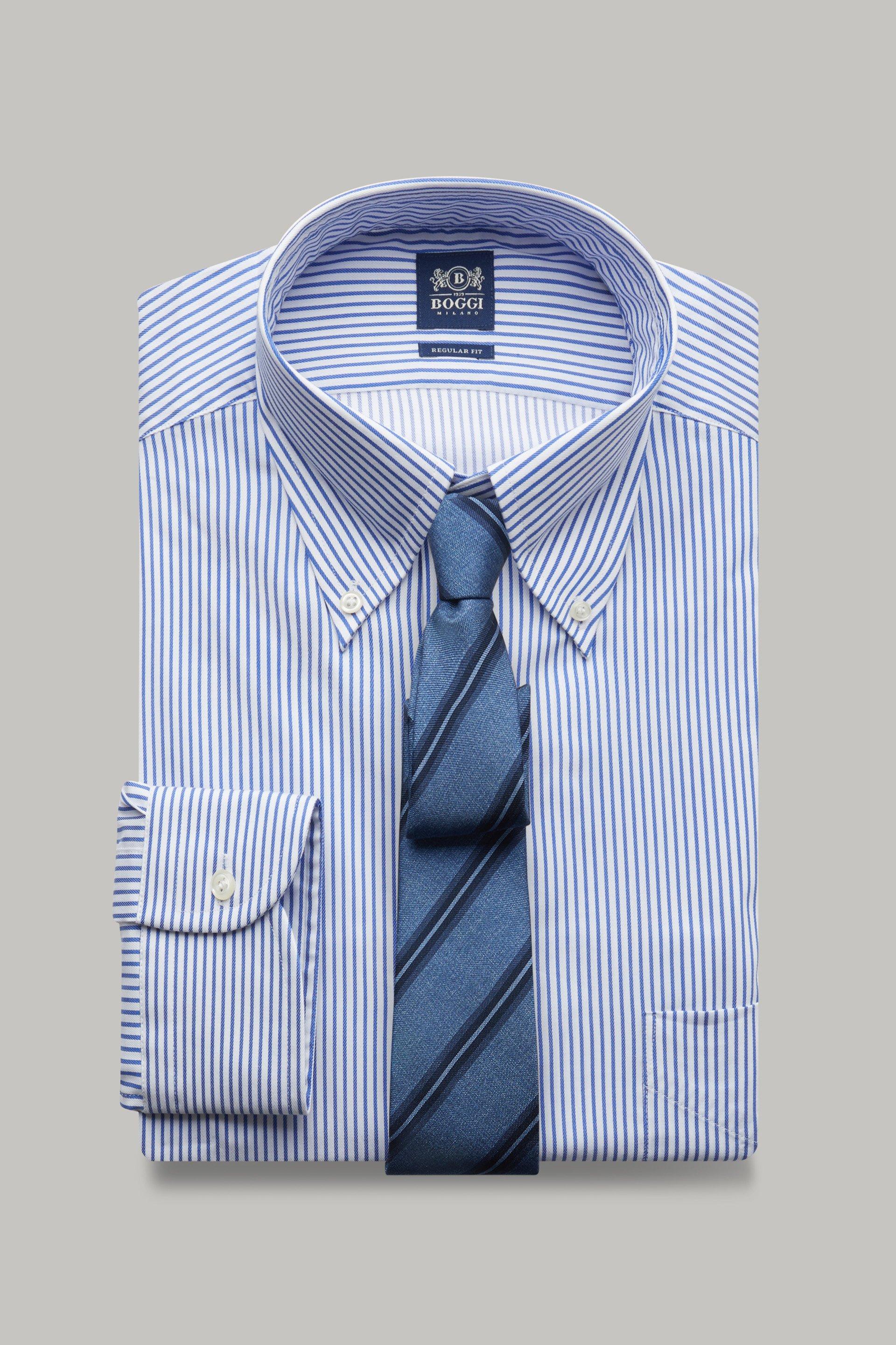 Boggi Milano - Blue Cornflower Striped Shirt