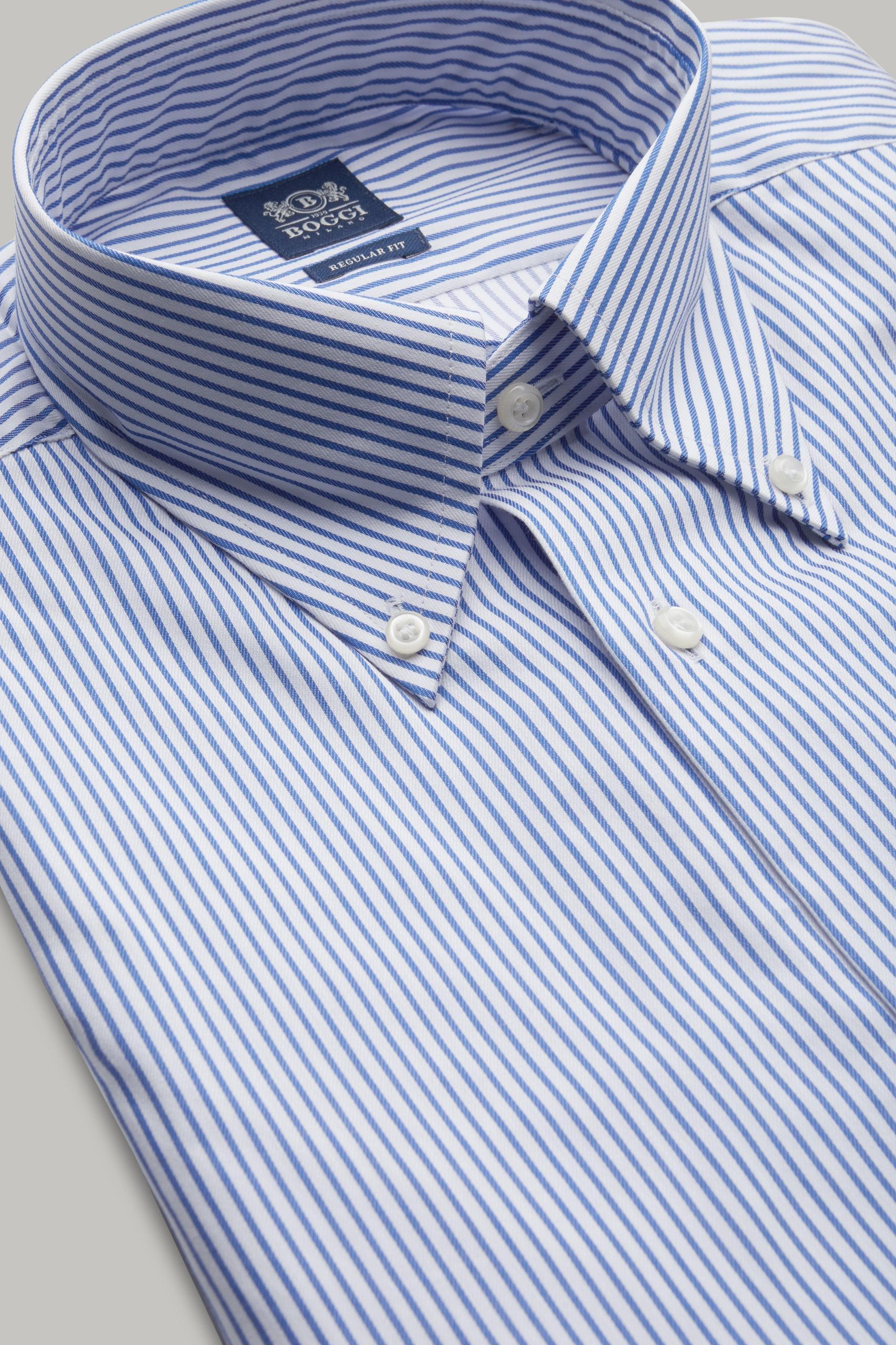 Boggi Milano - Blue Cornflower Striped Shirt