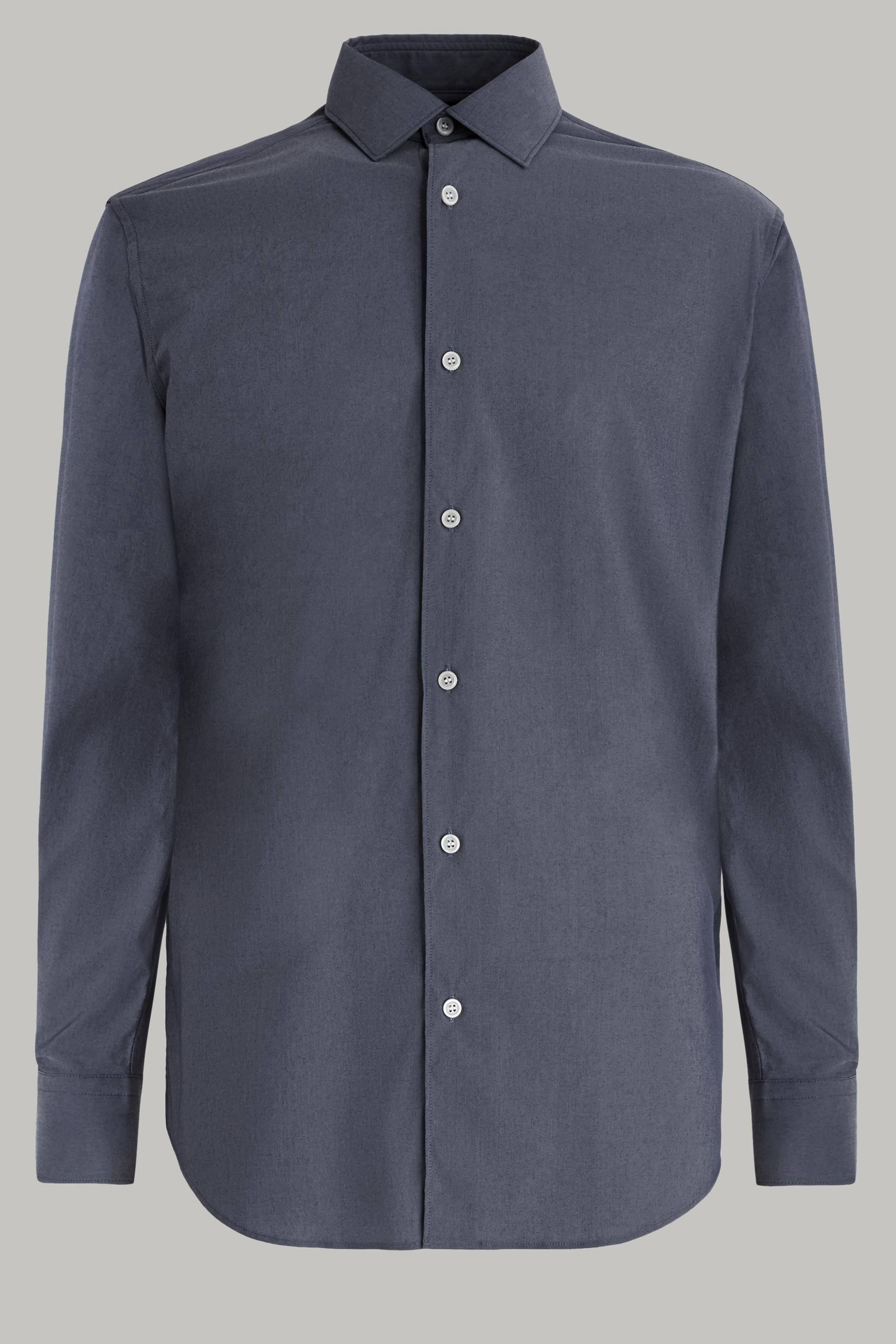 Navy Stretch Nylon Shirt, 3901_NAVY, large image number 3