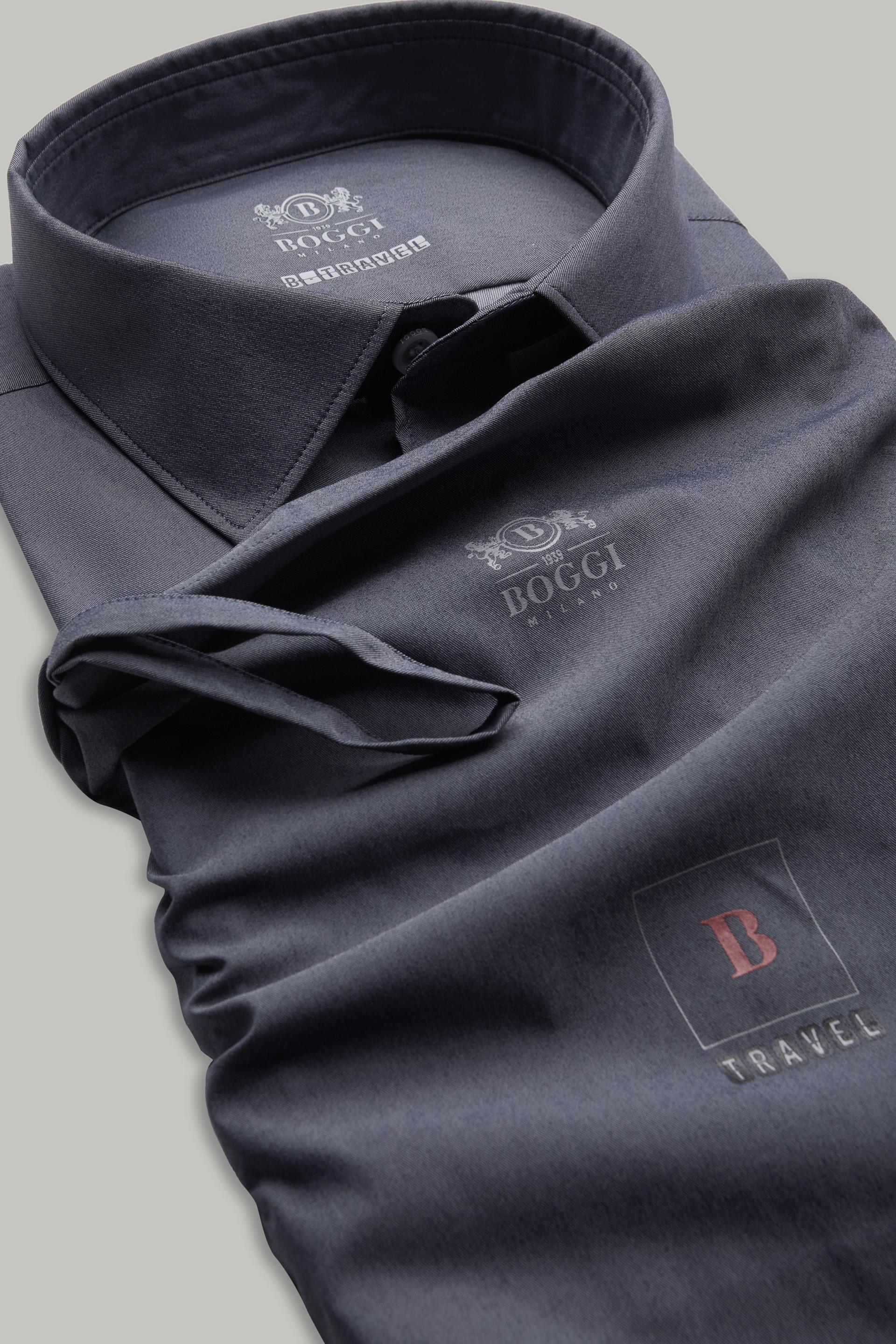 Navy Stretch Nylon Shirt, 3901_NAVY, large image number 5