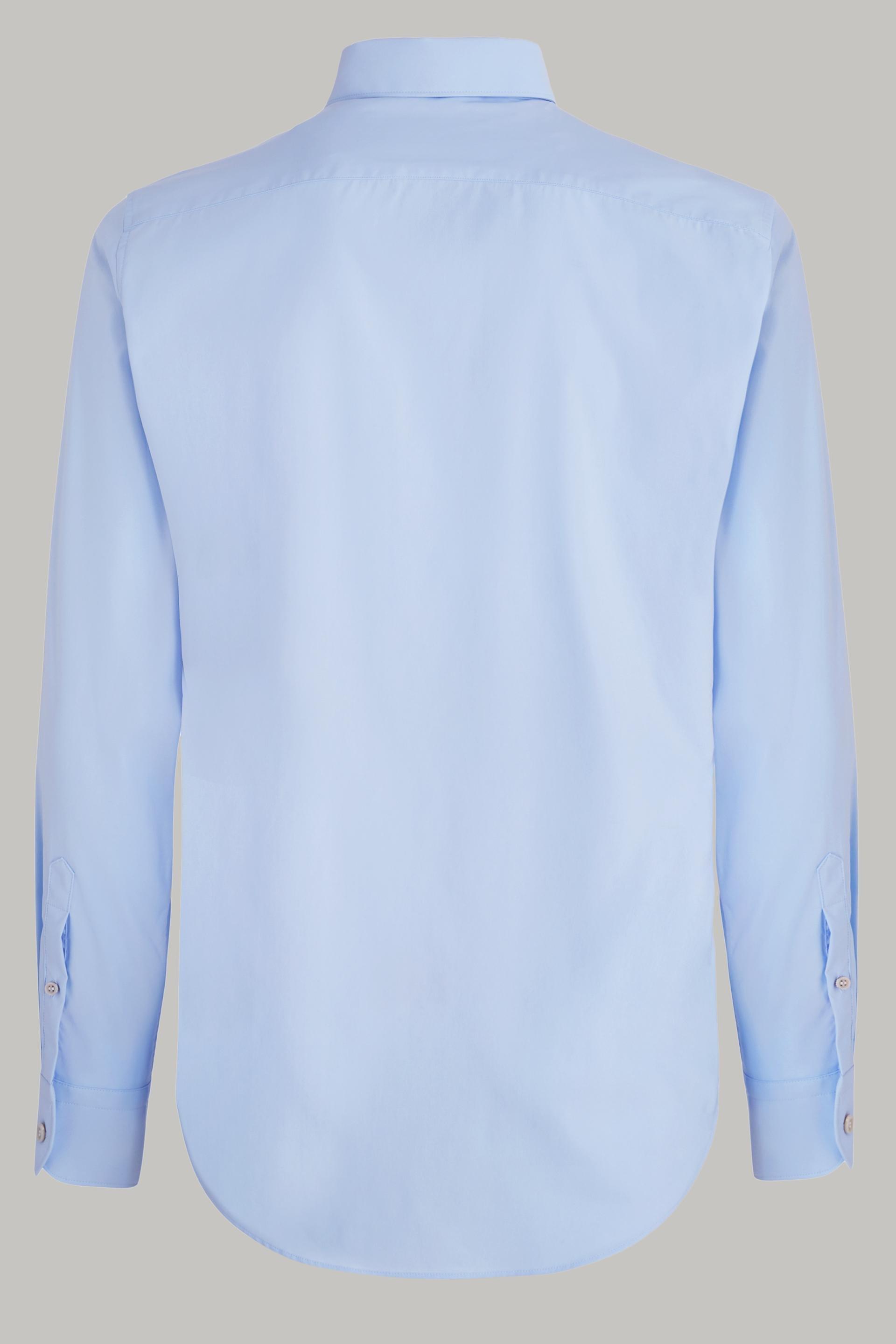 Blue Stretch Nylon Shirt, 3901_AZZ, large image number 4