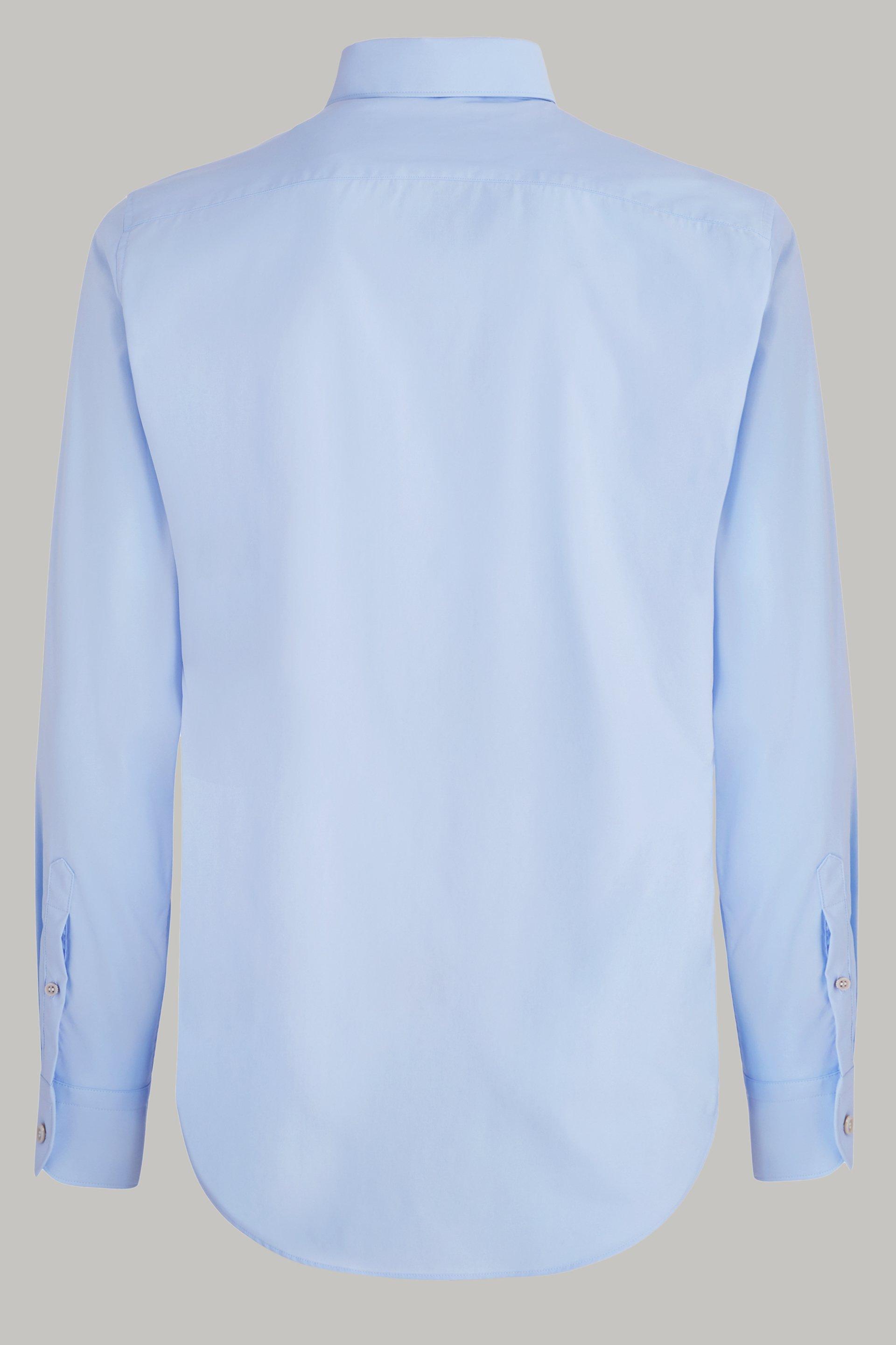 Blue Stretch Nylon Shirt, 3901_AZZ, large image number 6