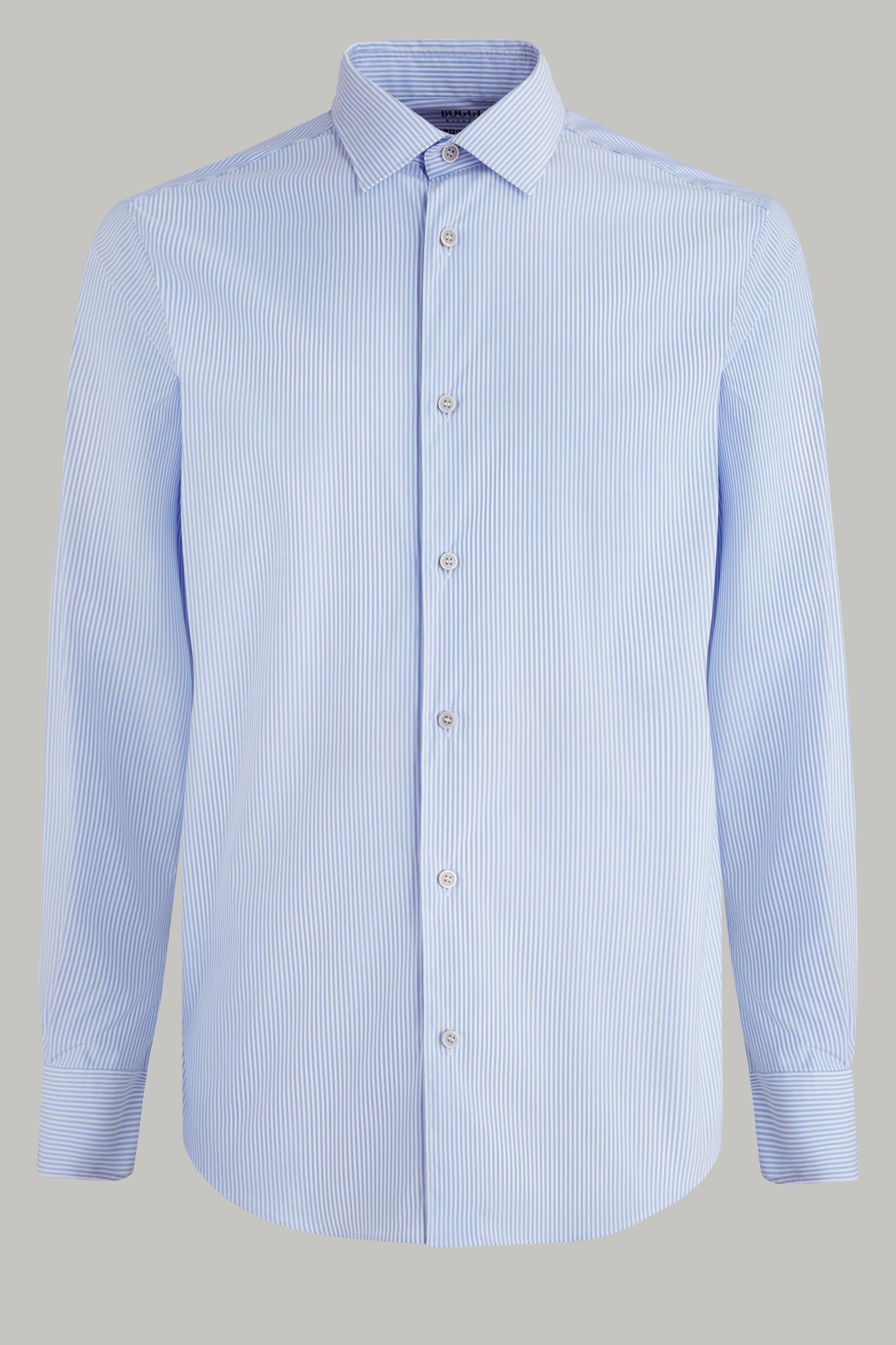 قميص نايلون مطاطي مخطط باللون الأزرق ال"اتح للرجال - عادي, Light blue, large image number 1