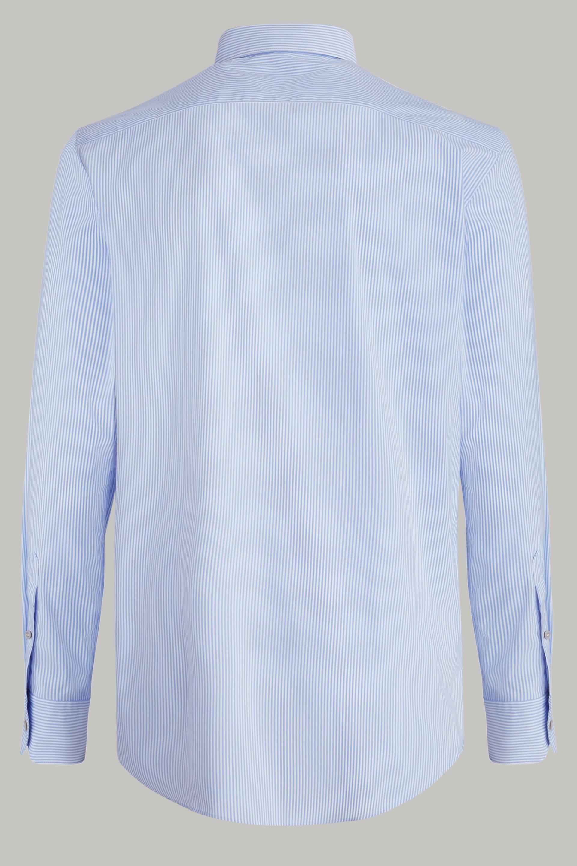 قميص نايلون مطاطي مخطط باللون الأزرق ال"اتح للرجال - عادي, Light blue, large image number 2