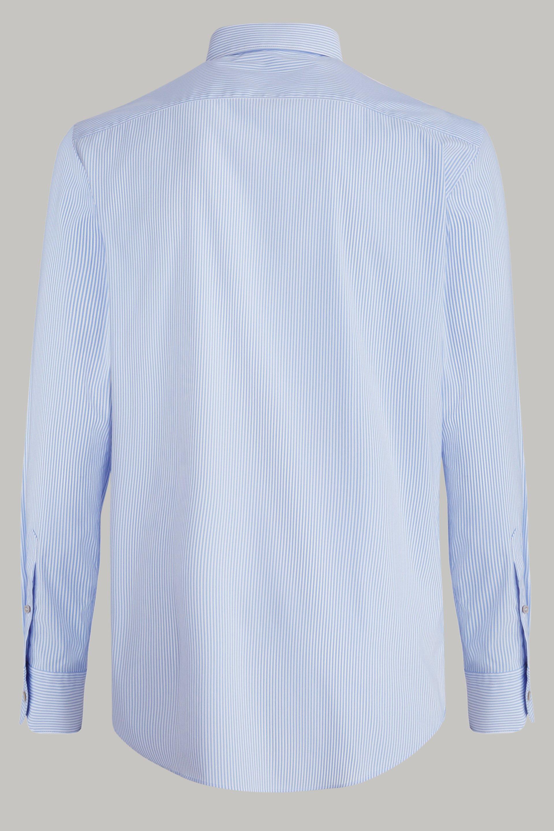قميص نايلون مطاطي مخطط باللون الأزرق ال"اتح للرجال - عادي, Light blue, large image number 4