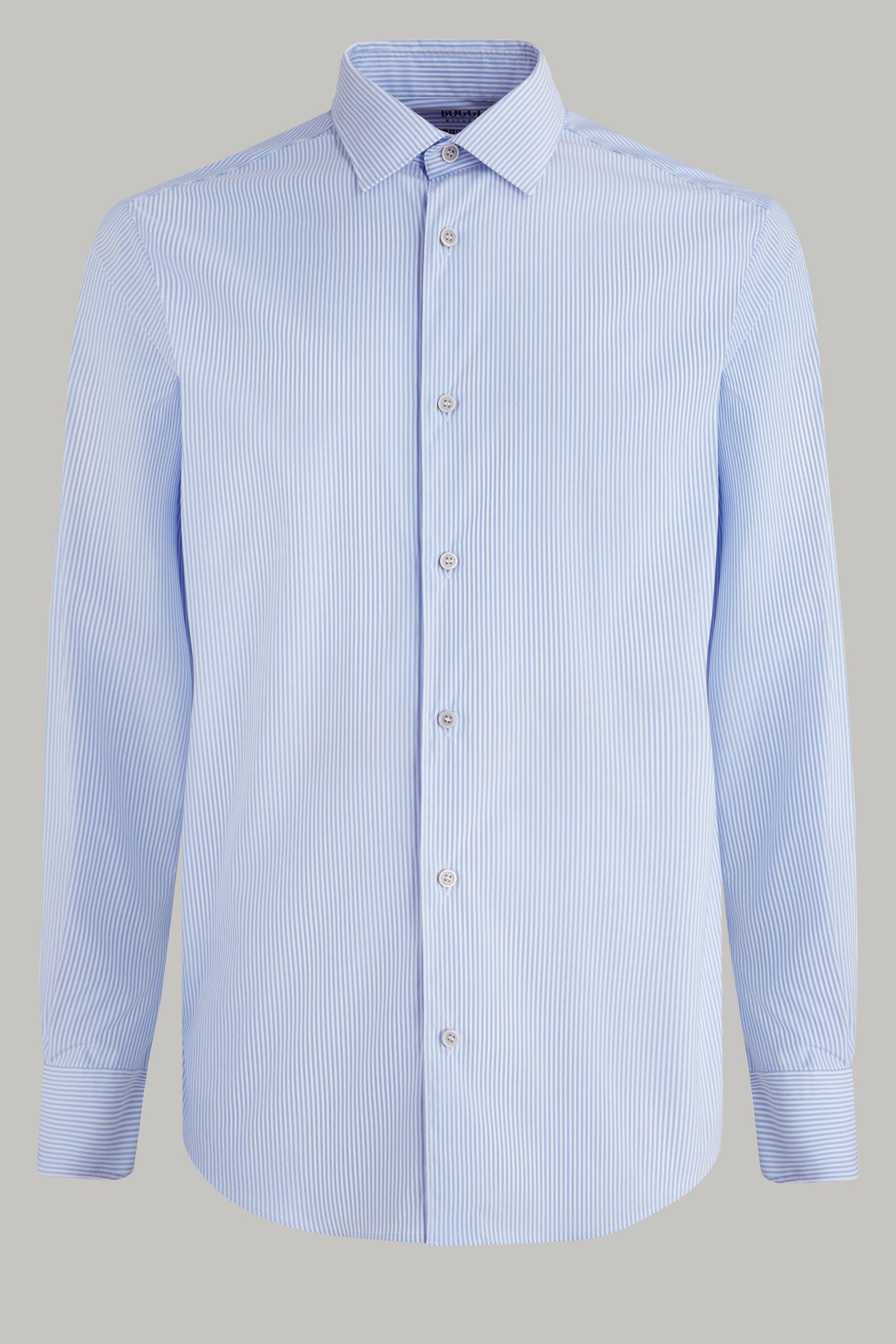 قميص نايلون مطاطي مخطط باللون الأزرق ال"اتح للرجال - عادي, Light blue, large image number 6