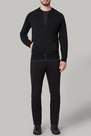 Boggi Milano - Black Merino Wool Knitted Bomber Jacket For Men - Relaxed